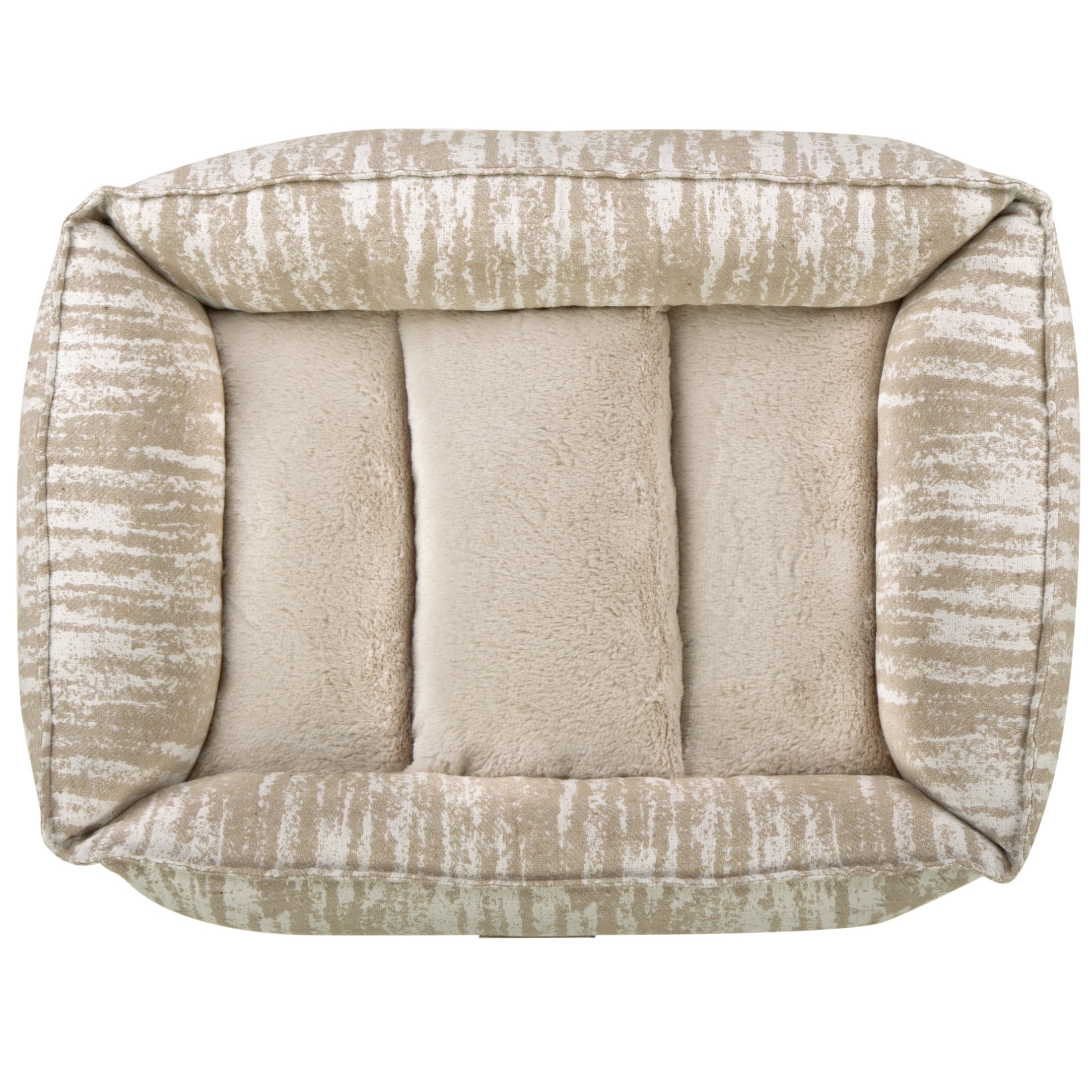 Furhaven Pet Products Medium Overstuffed Cozy Couch Non-Slip Dog & Cat Bed, 27"x21", Taupe - Image 7