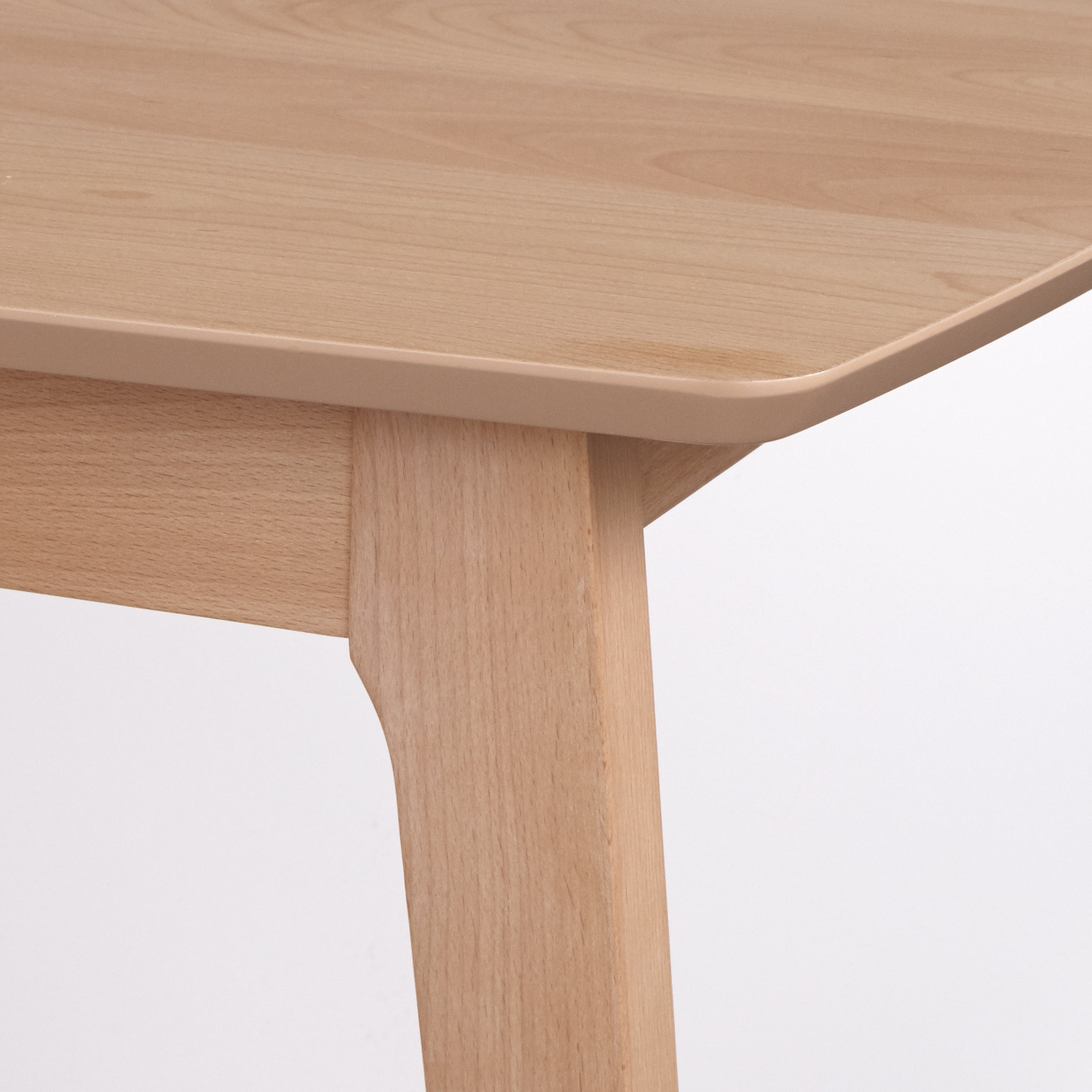 TMS Cadiz 55" Indoor Dining Table, Natural Beechwood - Image 4