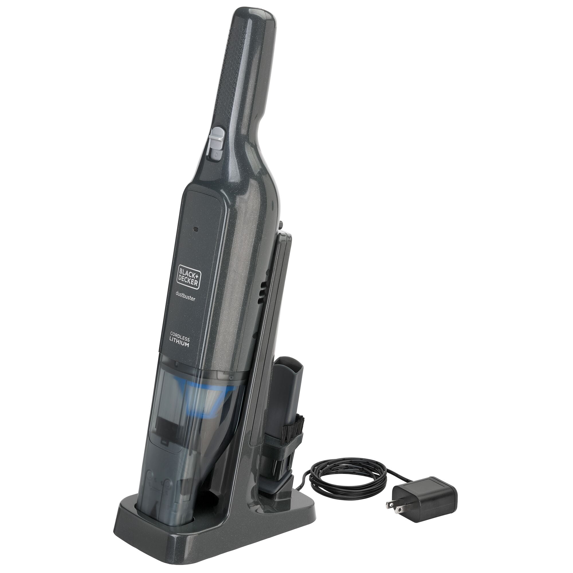 BLACK+DECKER Dustbuster Cordless Hand Vacuum AdvancedClean Slim with Charger, Filter and Brush Crevice Tool, HLVC320B01 - Image 11