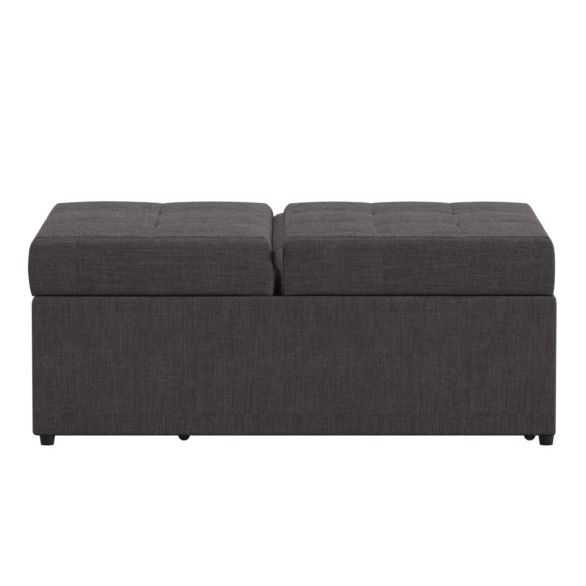 Weston Home Tucker Convertible Ottoman, Dark Grey - Image 9