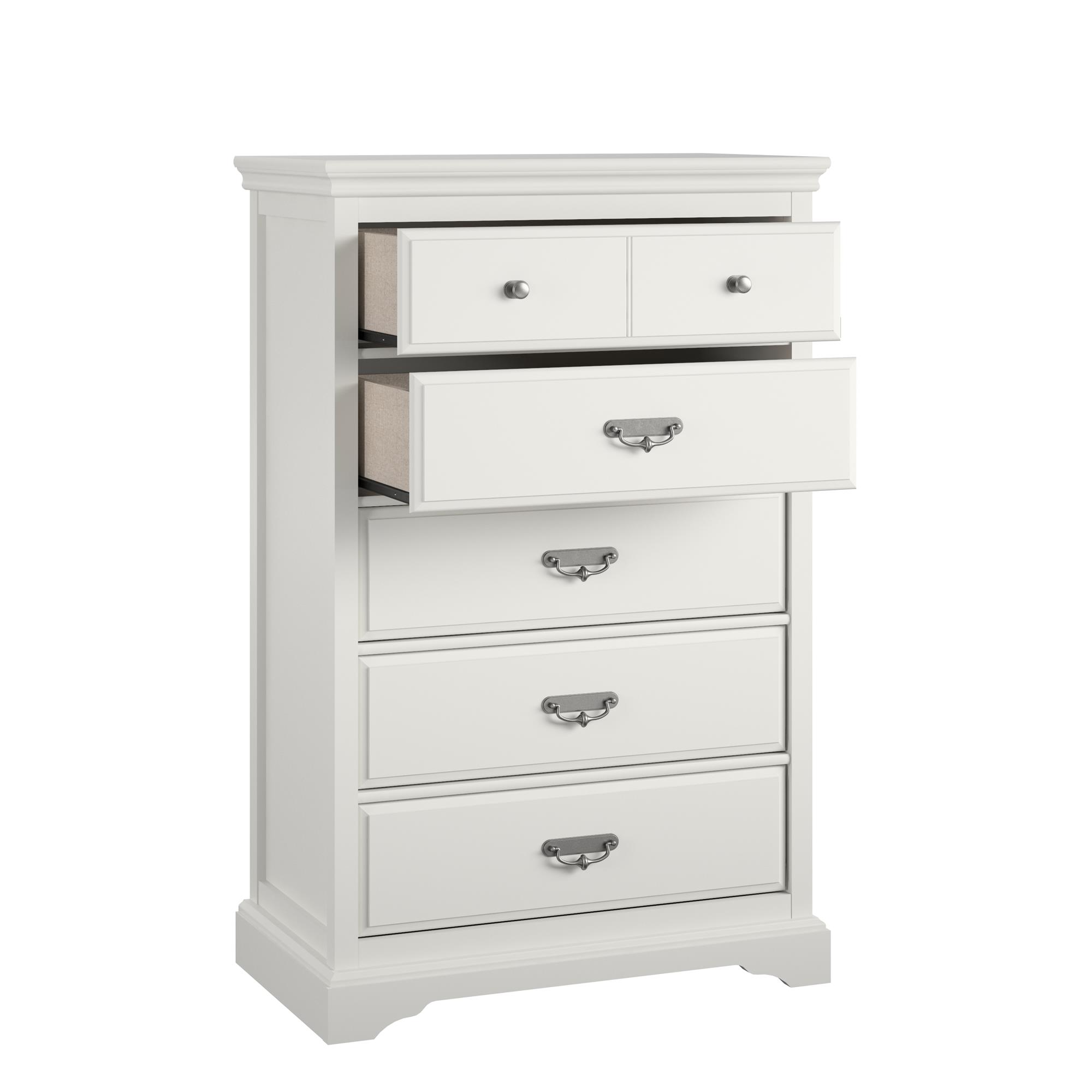 Ameriwood Home Vox 5 Drawer Dresser, White - Image 7