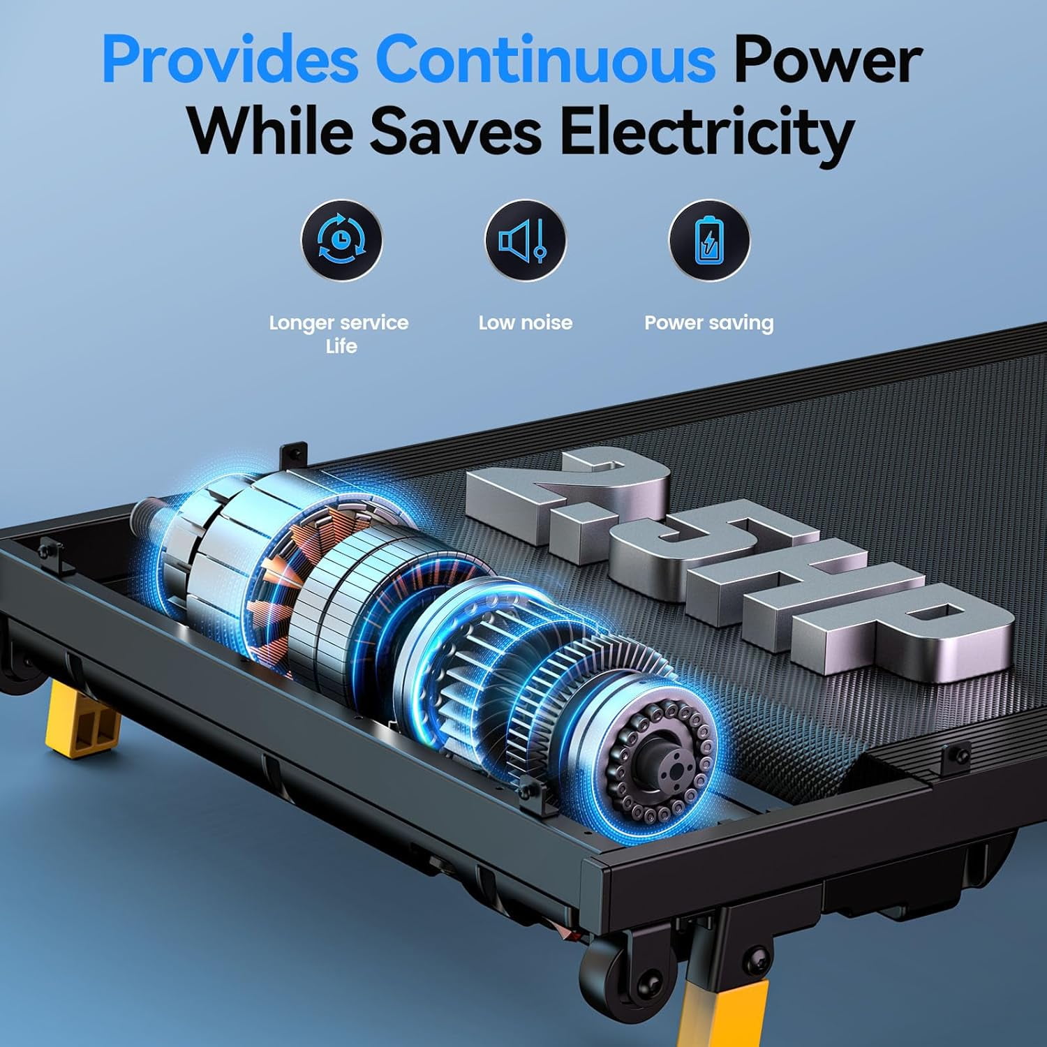 UPGO Under Desk Exercise Walking Pad Treadmill with Incline Portable Treadmill with Remote Control, LED Display, Safety Switch, Unisex - Image 8