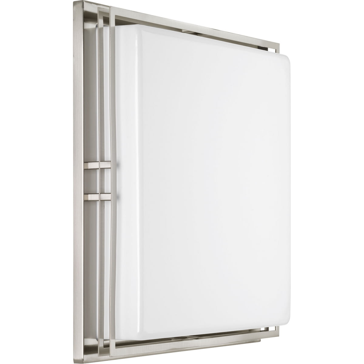 Progress Lighting Helm Collection 3-Light LED Flush Mount in Brushed Nickel with Acrylic Diffuser - Image 4