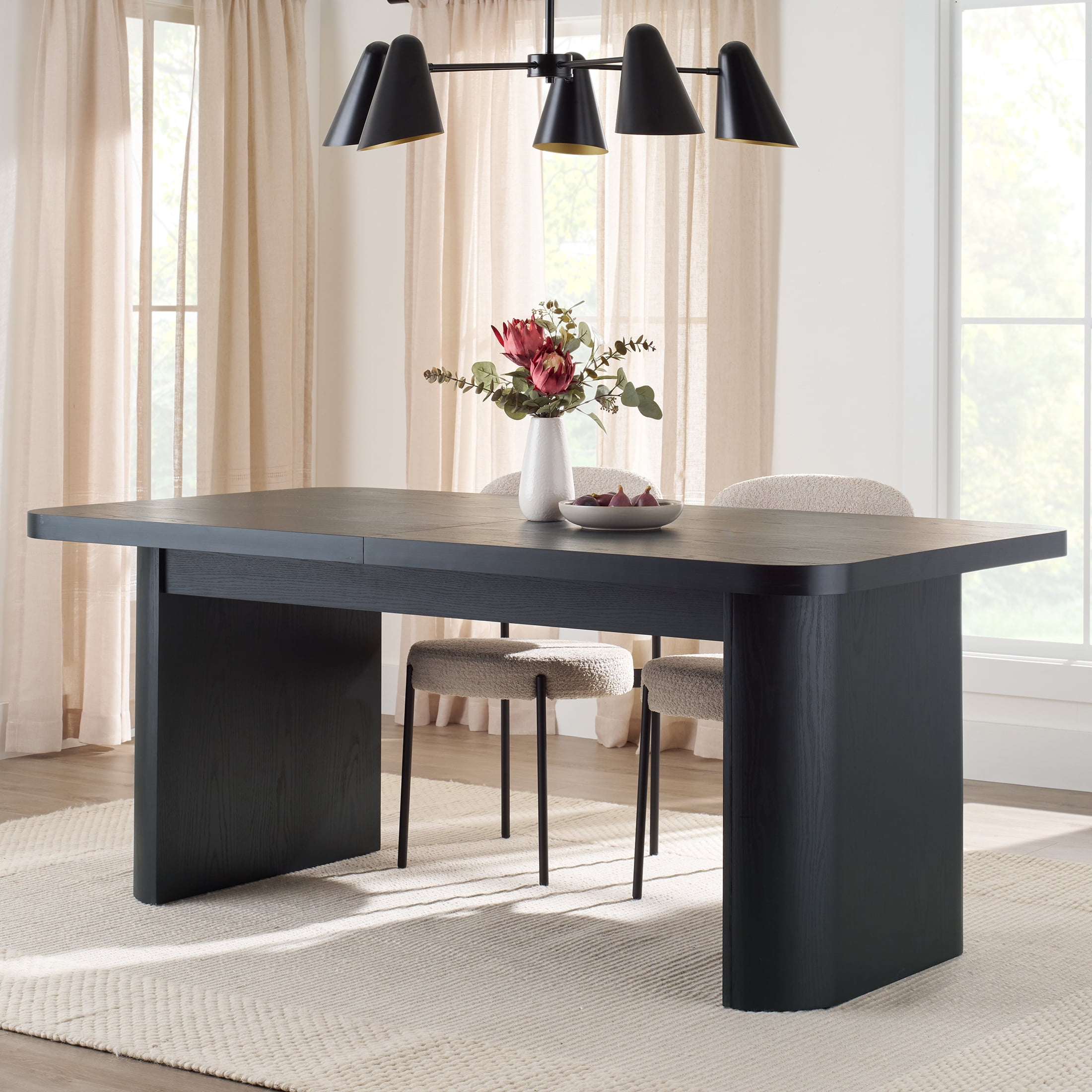 Better Homes & Gardens Juliet Expandable Dining Table, Black Wood Finish - Image 8