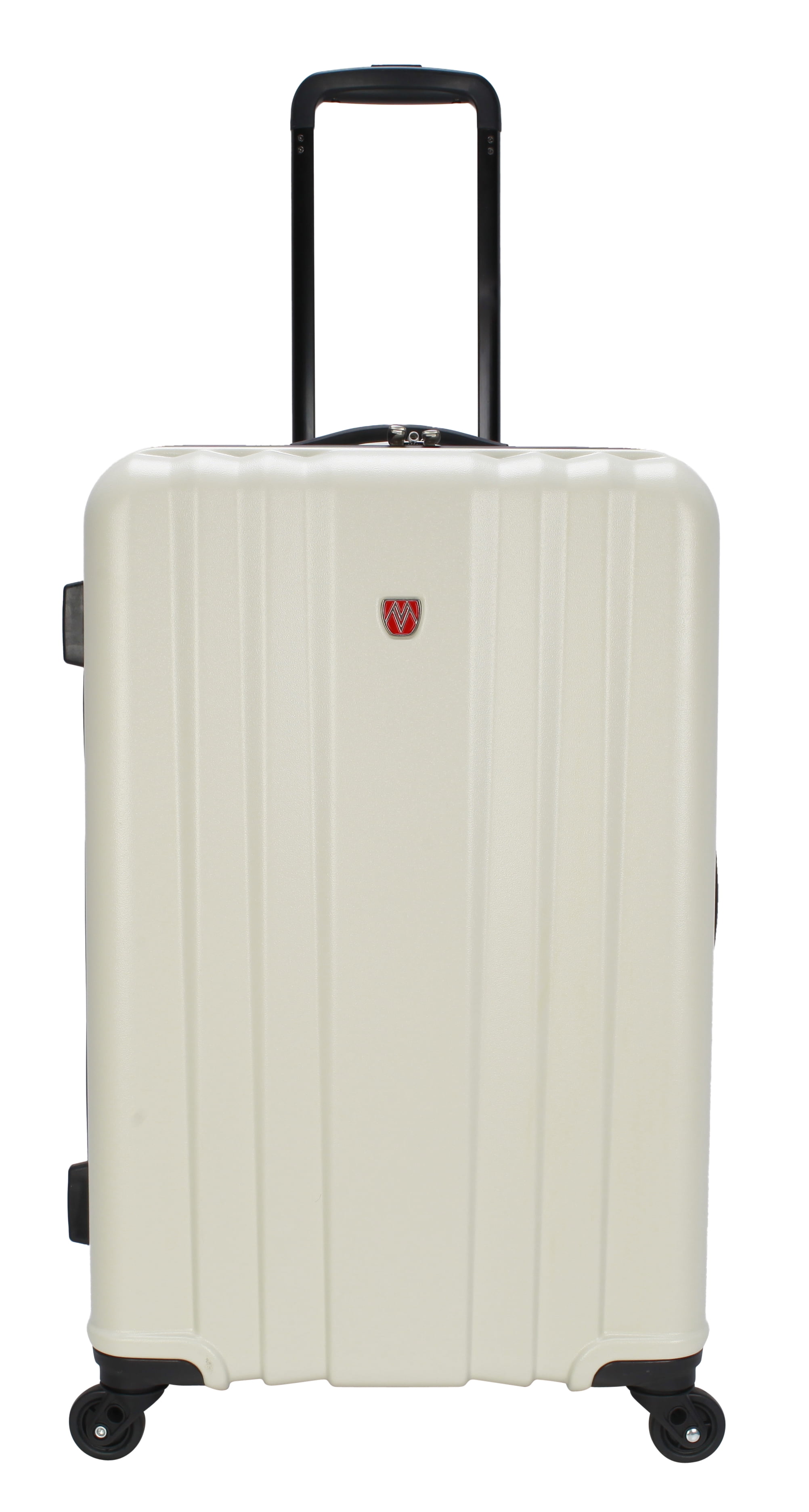 Moda ABS Hard Side 3 Piece Luggage Set, Includes 28-inch and 24-inch Checked and 20-inch Carry-on Luggage, White - Image 3