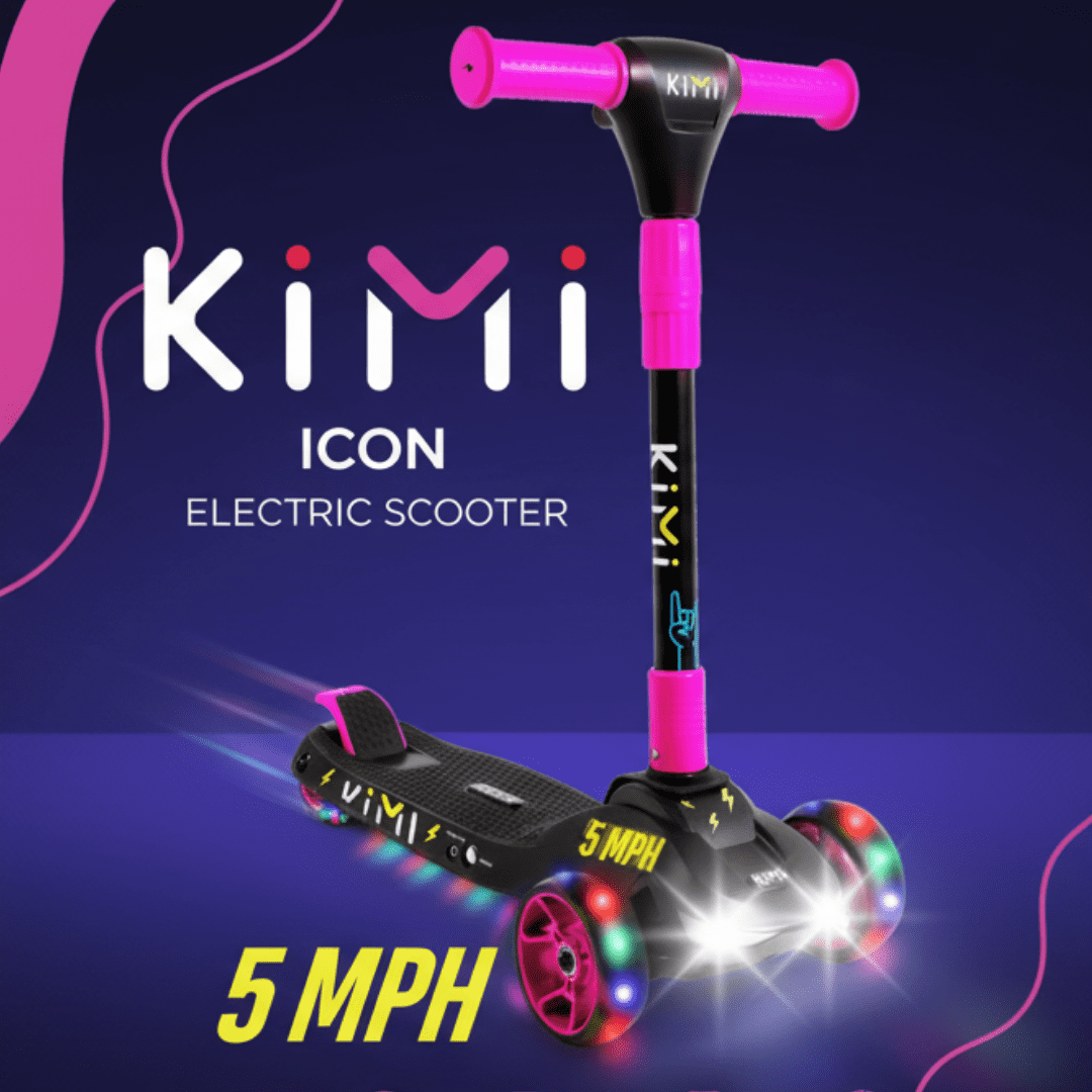 KIMI 3-Wheel Compact Electric Scooter for Children Ages 3-9, LED Safety Lights, 5MPH, 10-Mile Range - Image 6