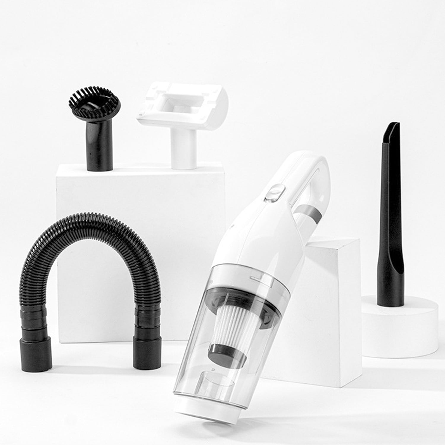 Prociv 5-in-1 Handheld Pet Hair Vacuum & Grooming Brush, Low Noise Pet Vacuum for Shedding Grooming with Slicker Brush, Wireless Pet Vacuum Cleaner for Cats Dogs Hair - Image 4