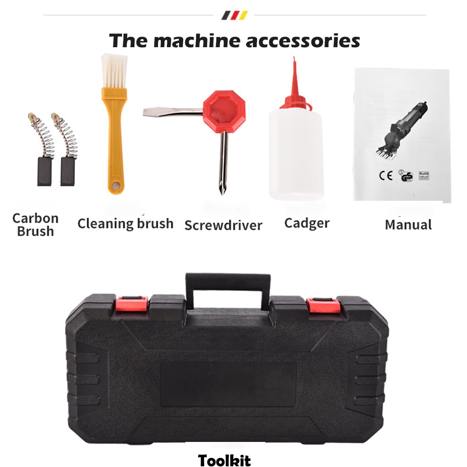 Petyoung 900W Electric Sheep Shears, 6-Speed Professional Grooming Clippers for Thick Coat Animals, Cats, Dogs, Pets - Image 8