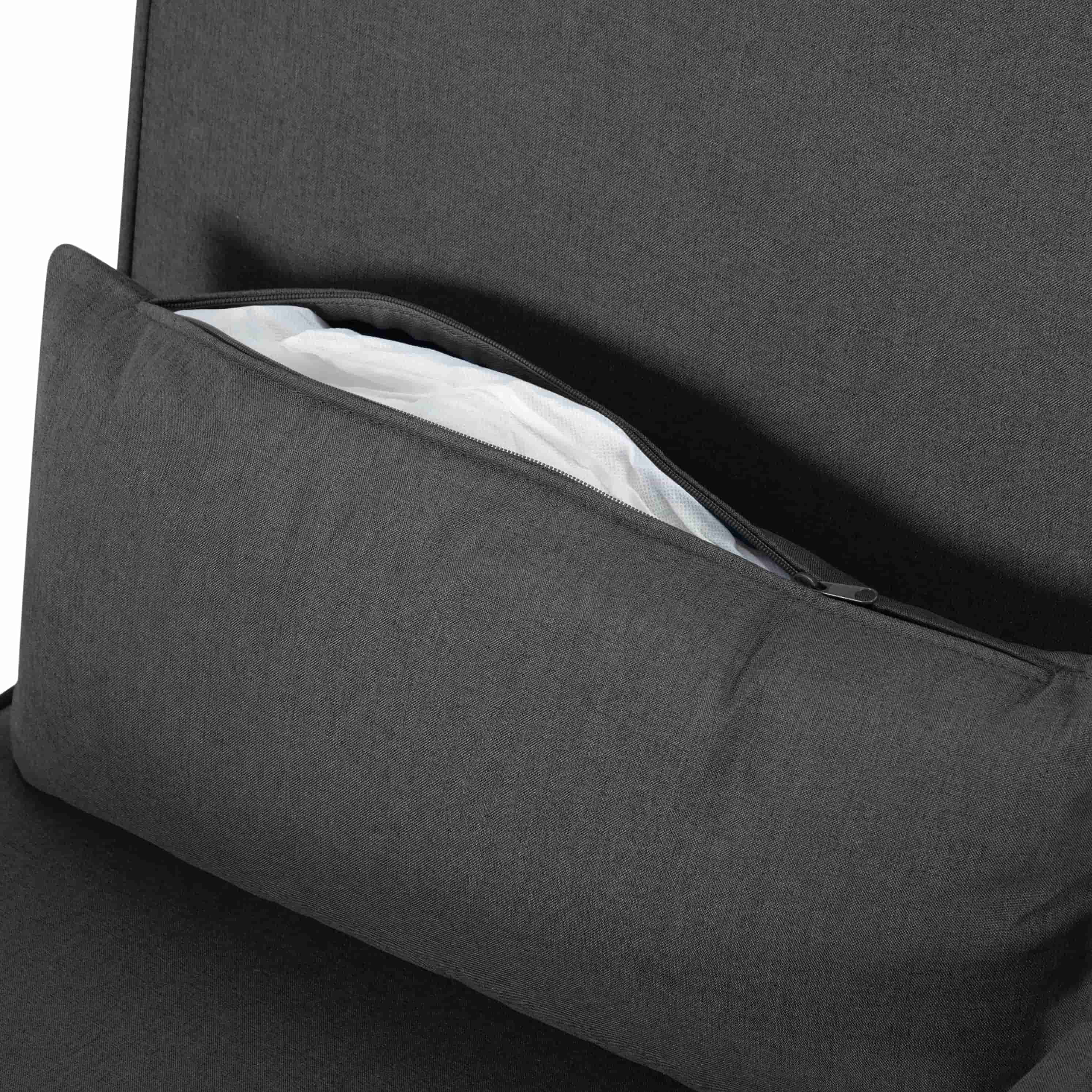 BSHTI 26”Folding Arm Chair Lounge 4-in-1, Convertible Sofa Bed, Modern Sofa Bed,for Small Spaces,Living Room,Guest Room,Office(Dark Gray) - Image 28