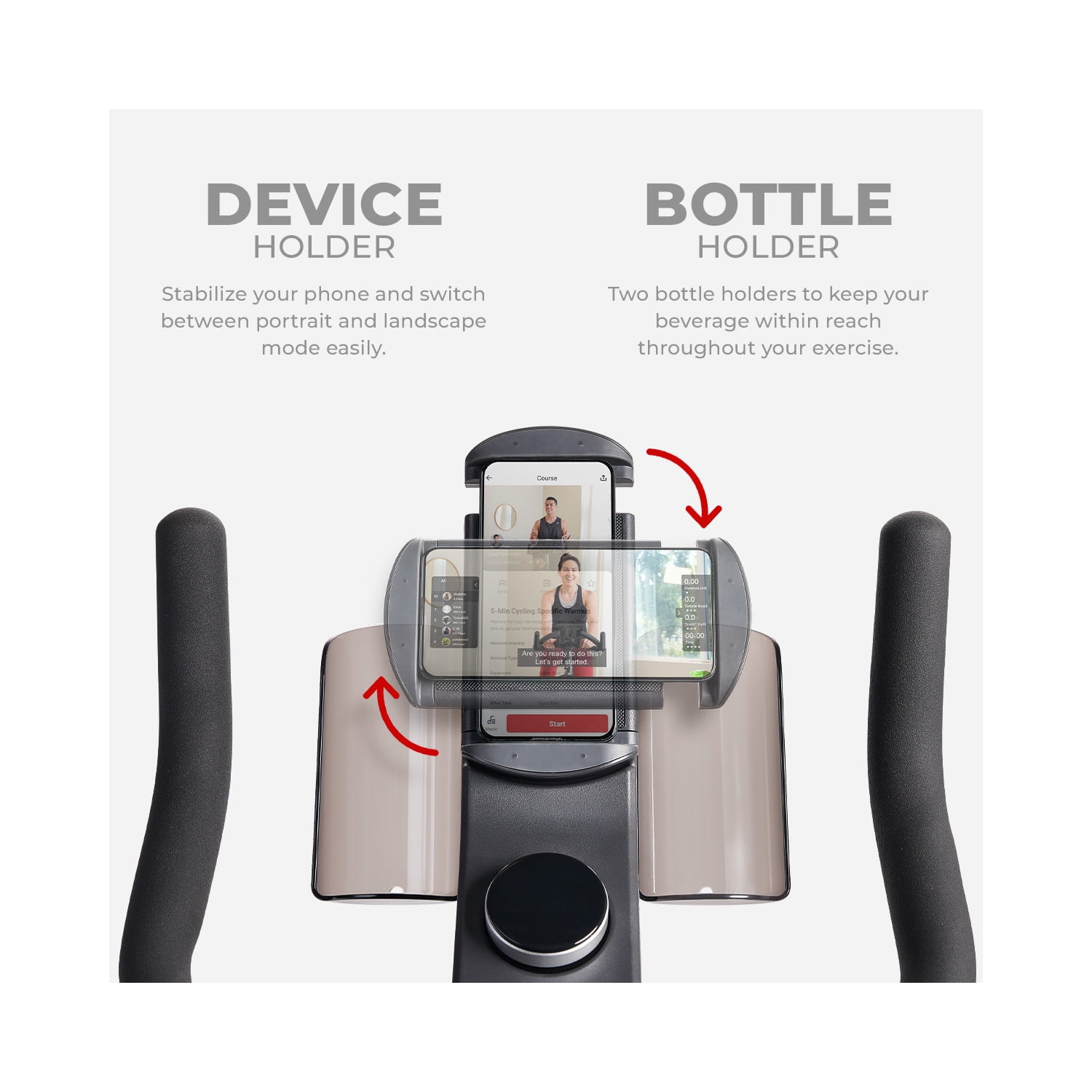 Sunny Health & Fitness TRYDEN Premium Connected Cycle Bike with 16-Level Electromagnetic Resistance & Smart Bluetooth & FREE SunnyFit® App - SF-B122049 - Image 4