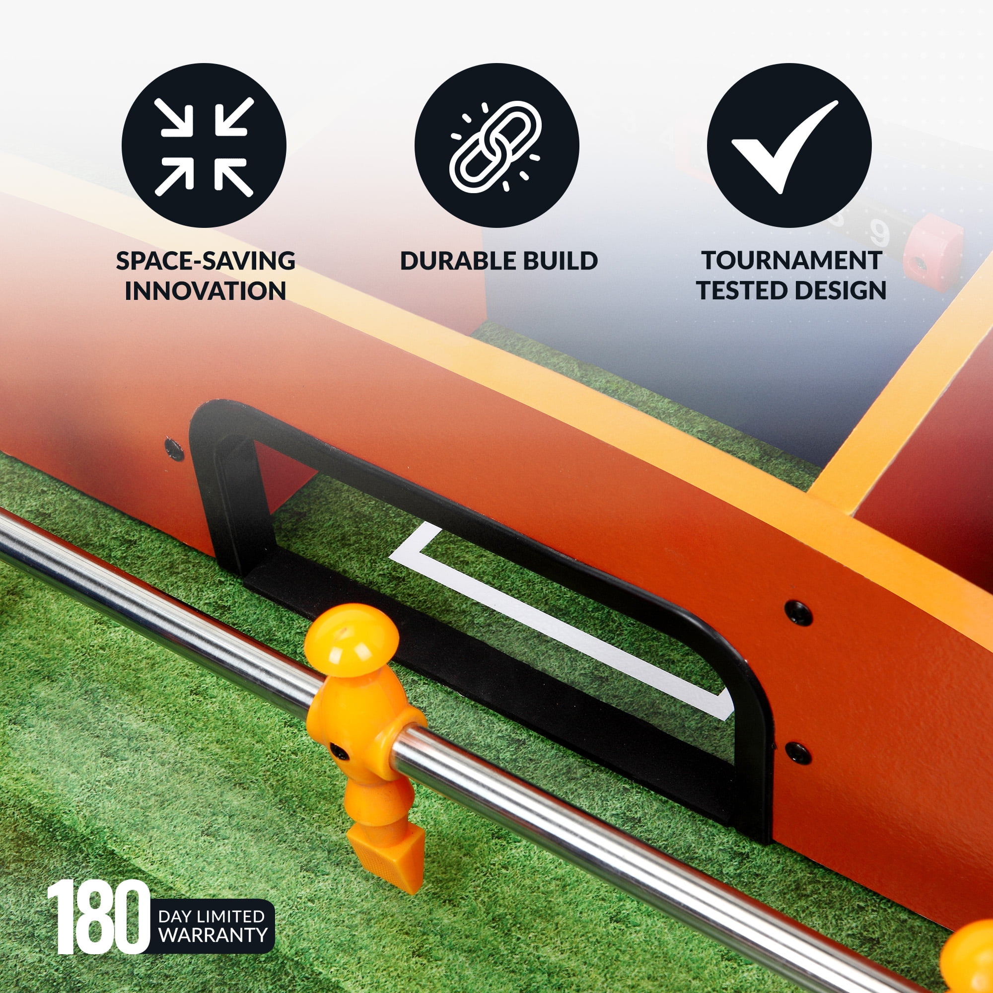 Hathaway Revolver 4-in-1 Multi-Game Table, 40-in - Image 4