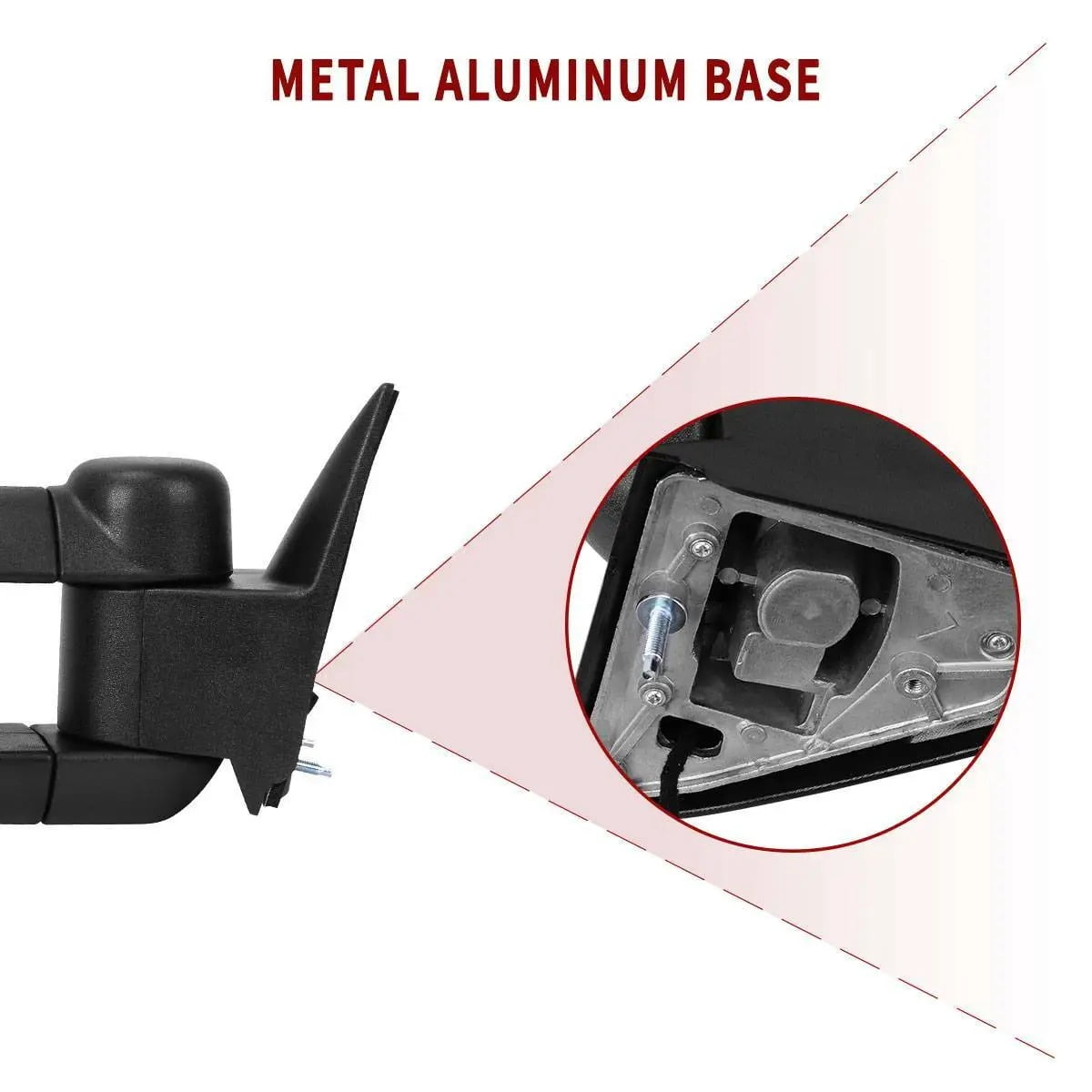 Ledkingdomus Power Side Towing Mirrors For 1988-1998 Chevy GMC C/K 1500 2500 3500 Truck Pair - Image 4