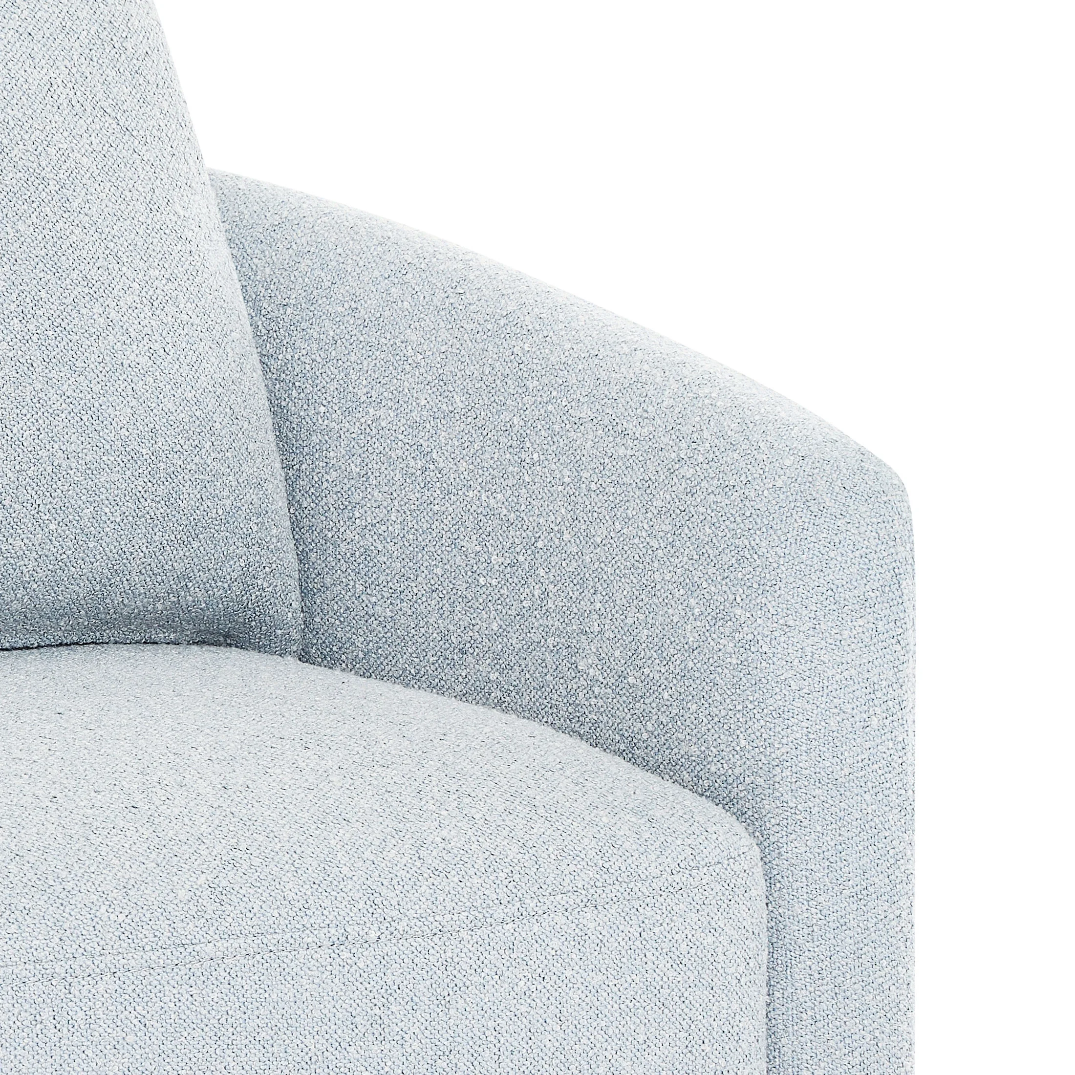 Beautiful Drew Kids Accent Chair by Drew Barrymore, Cornflower Bouclé Fabric - Image 5