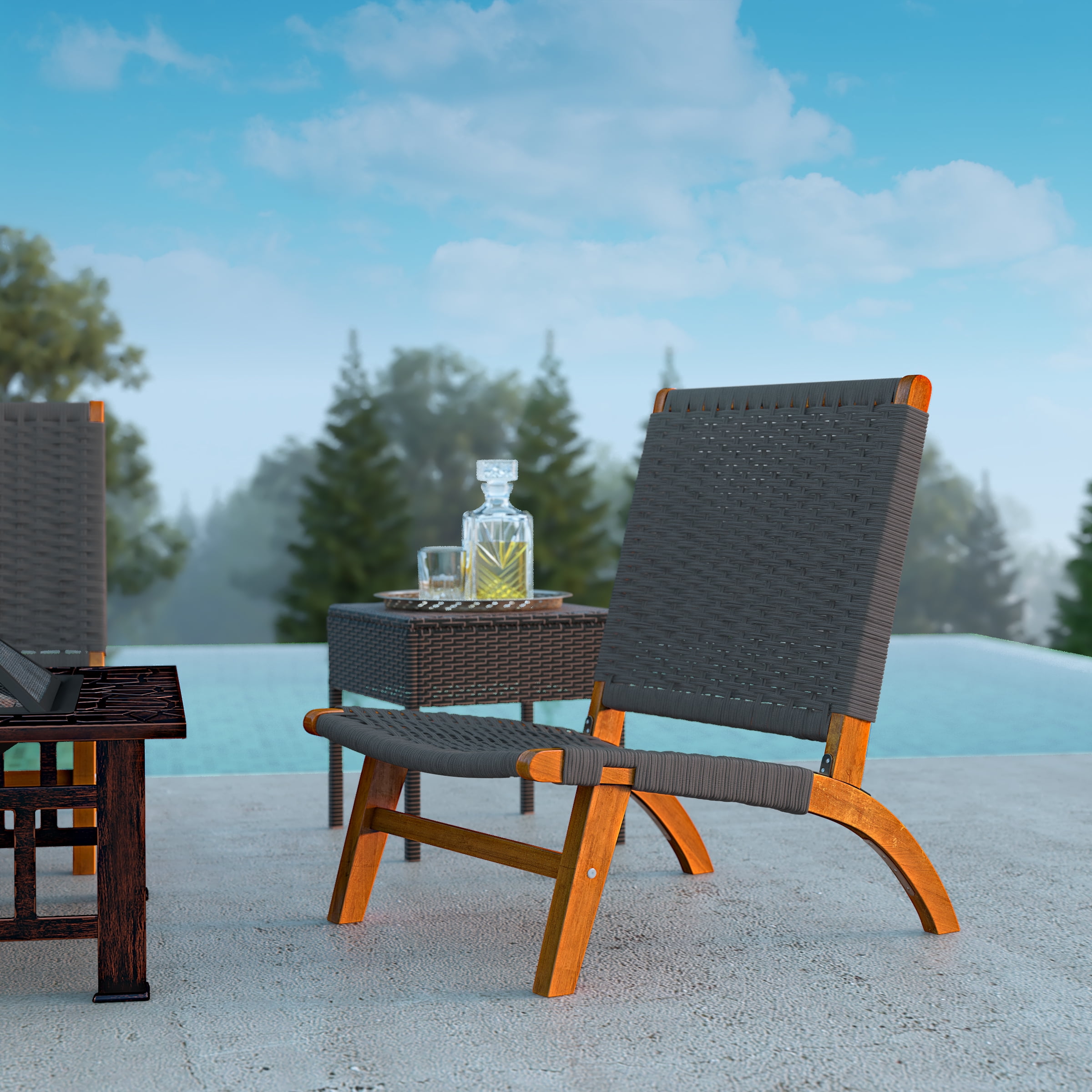 Balkene Home Costa Rica Outdoor Modern Lounge Chair - Image 2