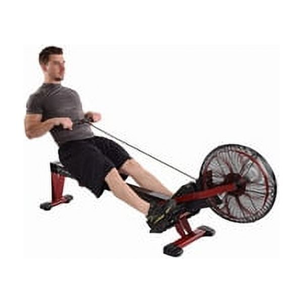 Stamina Exercise Foldable X Air Rower Rowing Machine w/ LCD Display, Red - Image 6