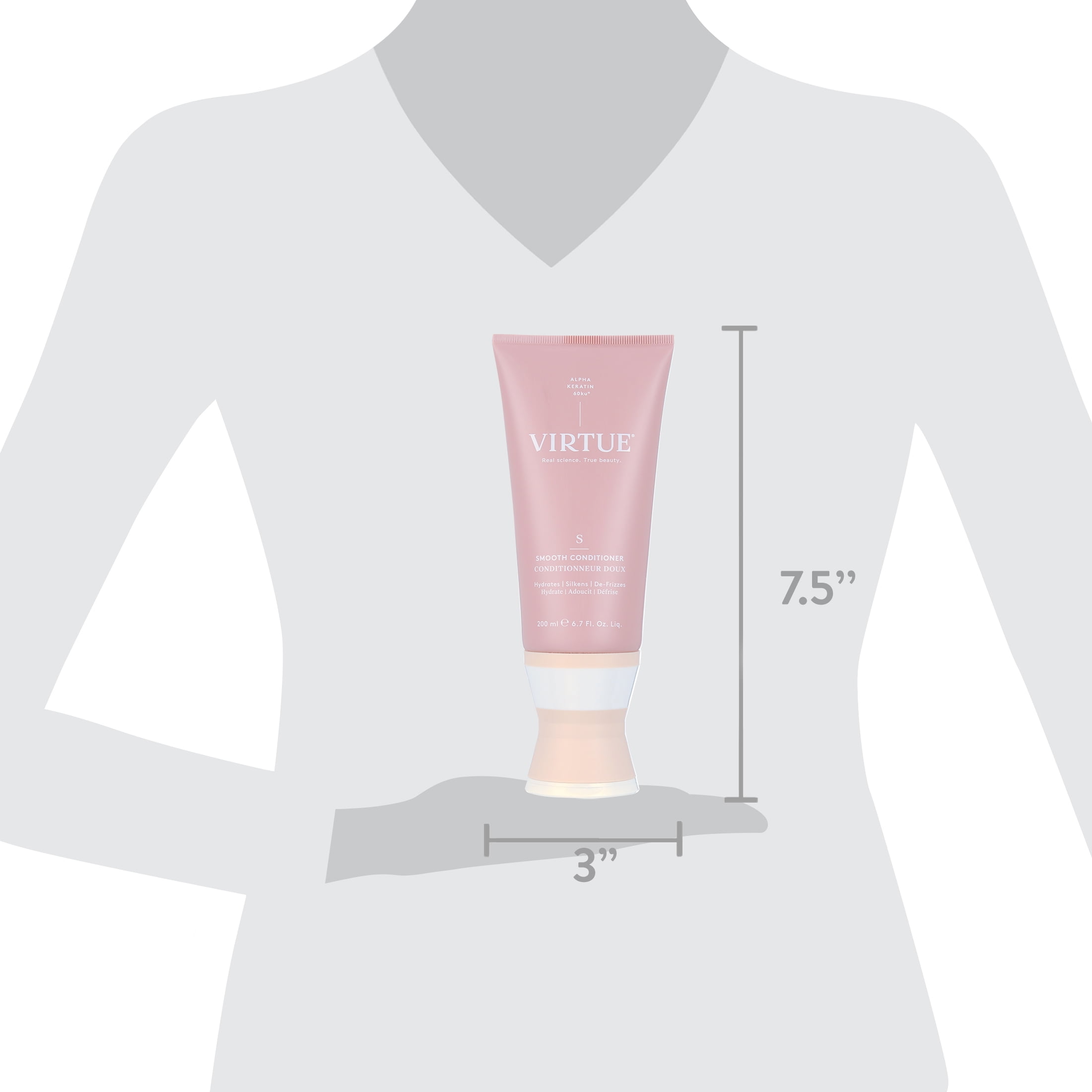 Virtue Smooth Hair Care Conditioner, 6.7 oz - Image 4