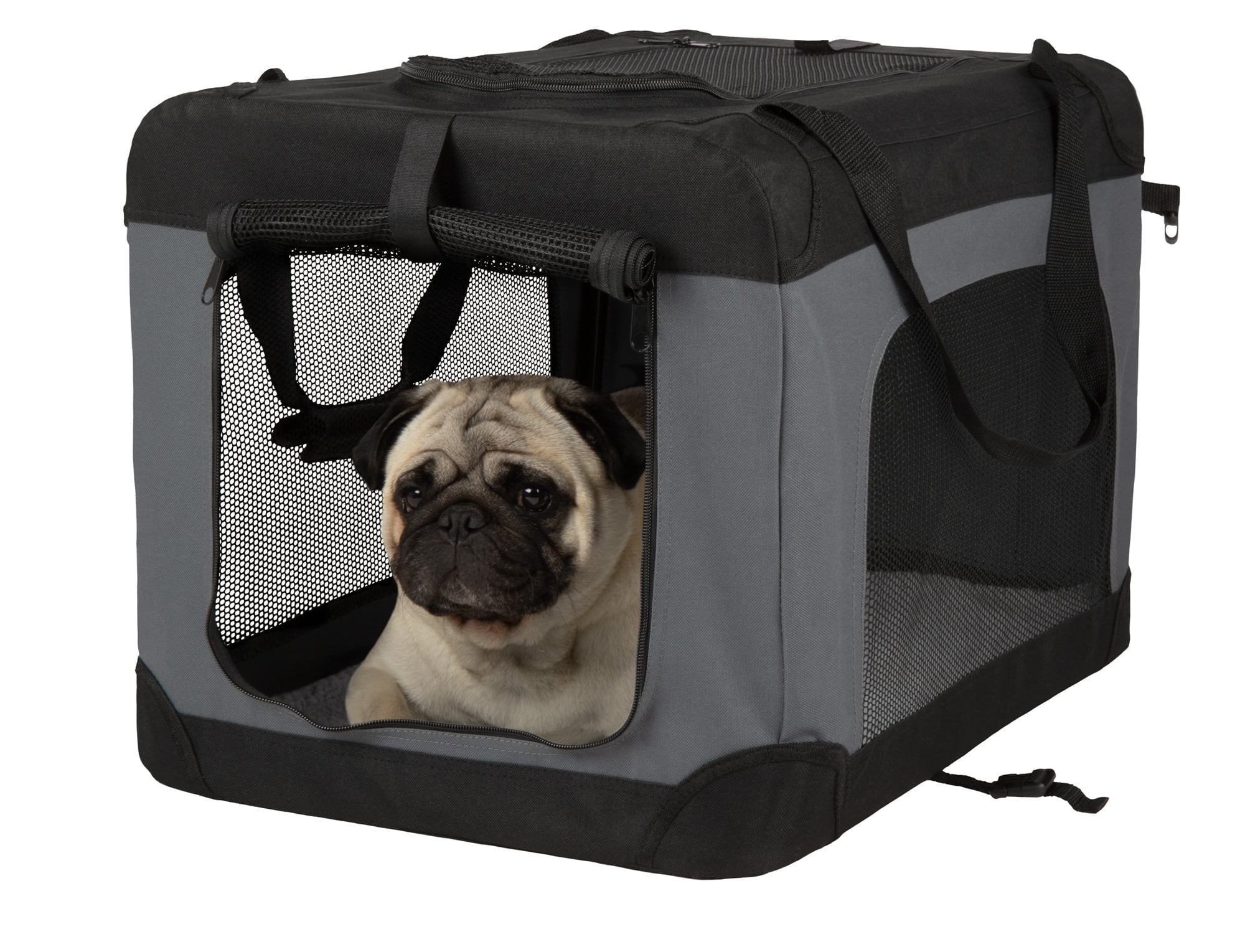 FurHaven® Pet Products Collapsible Pet Crate, Black, Large, 24 Lb Limit - Image 2