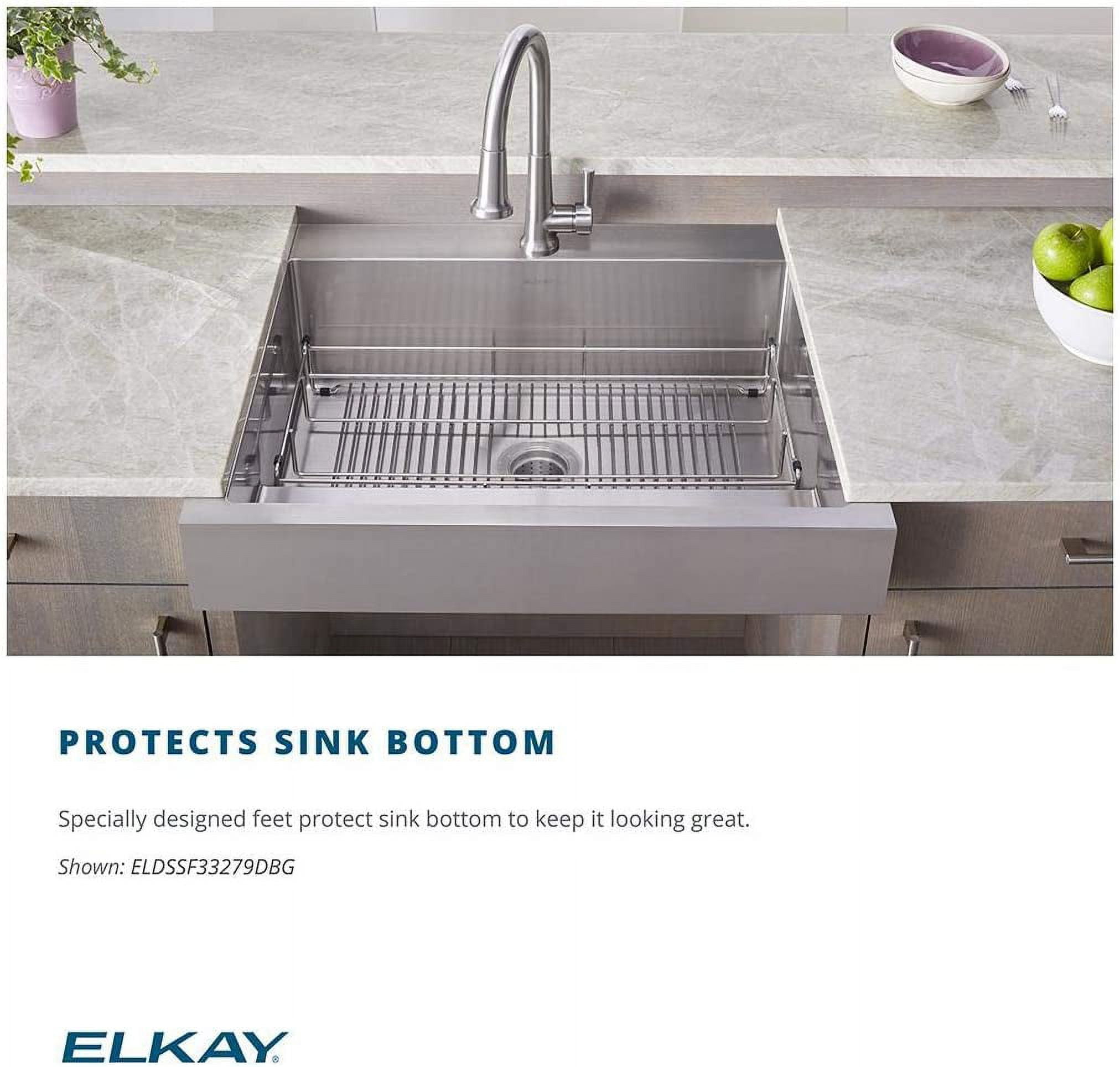 Elkay GOBG2118SS Dayton 18-1/4 in. x 16-1/16 in. x 1 in. Bottom Grid (Stainless Steel) - Image 3