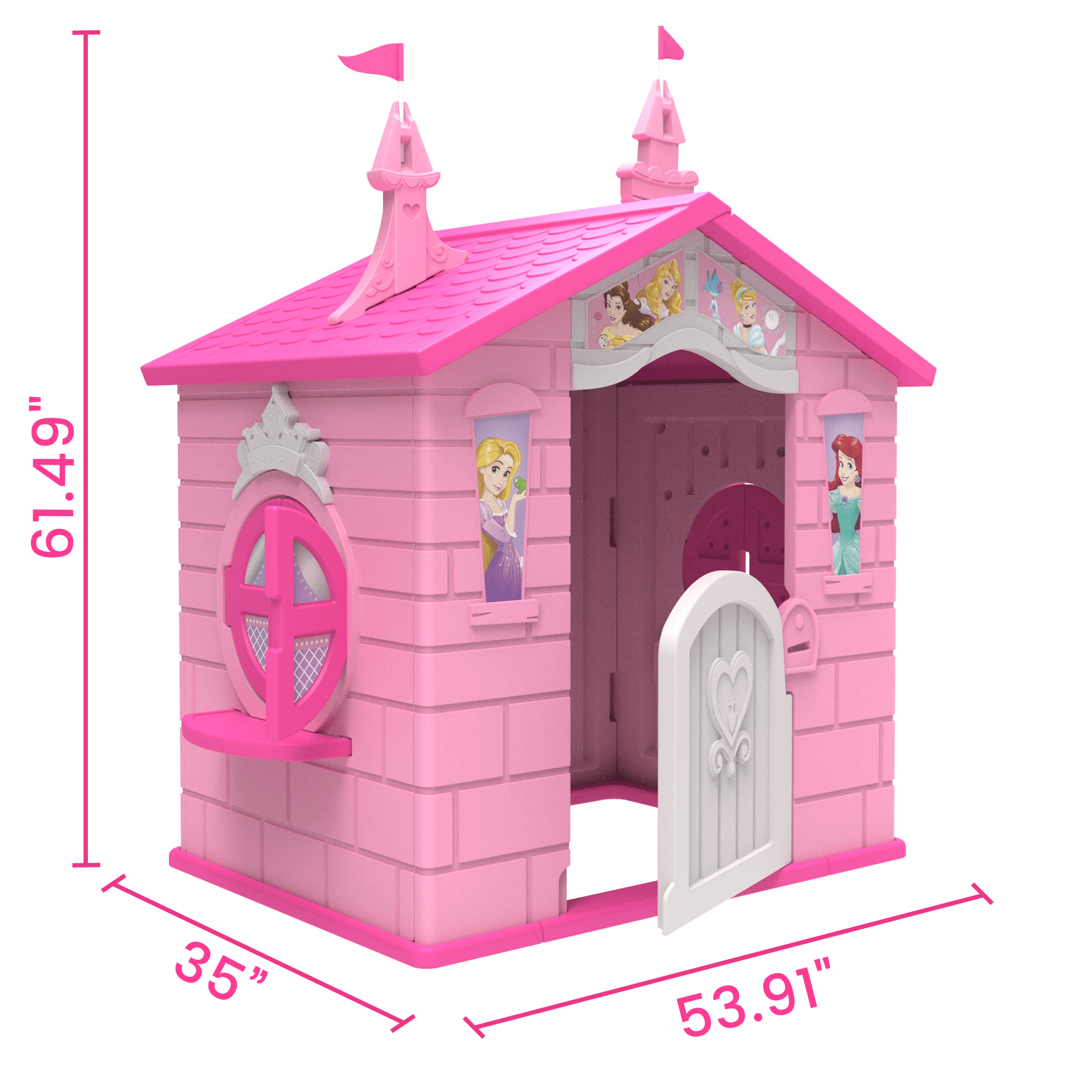 Disney Princess Plastic Indoor,Outdoor Playhouse with Easy Assembly - Image 7