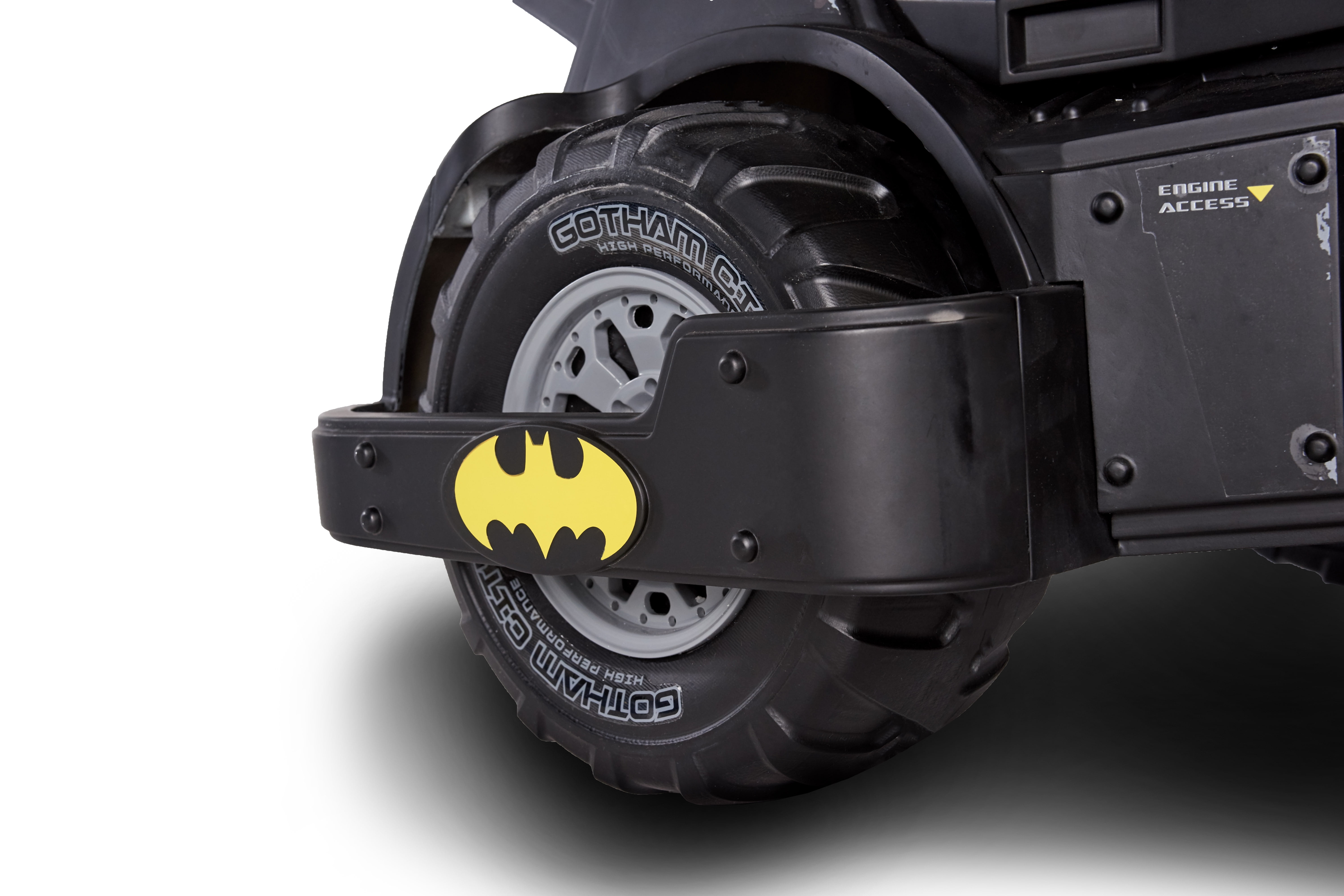 6 Volt DC Comics Batman Batmobile Battery Powered Ride-on - Features Light up Cannons and Sounds! - Image 2