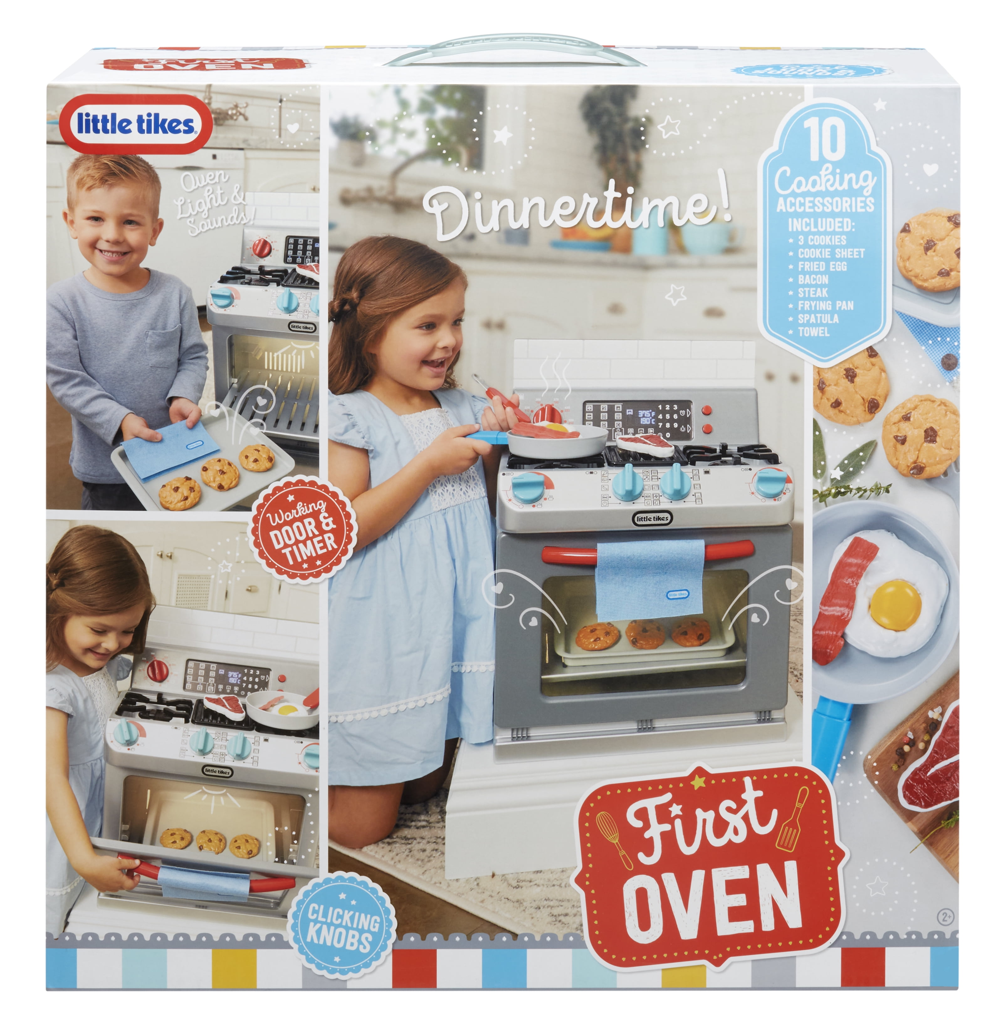 Little Tikes First Oven, Pretend Play Appliance with 11 Kitchin Accessories & Realistic Cooking Sounds, Kids Ages 2+ - Image 7