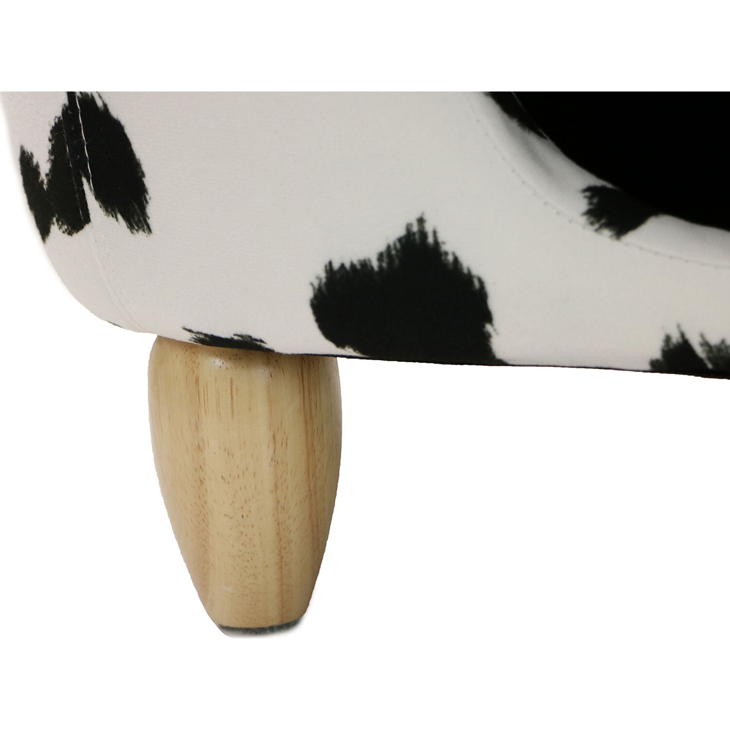 Critter Sitters 16-In. Seat Height Black-White Cow Animal Shape Pet House Ottoman - Furniture for Nursery, Bedroom, Playroom, and Living Room Decor - Image 11