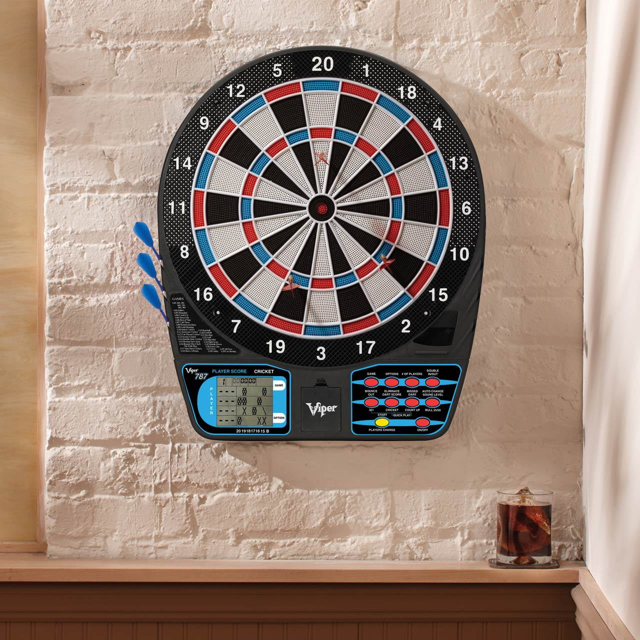 Viper 787 15.5 Inch Battery Operated Electronic Soft Tip Dartboard w/ Dart Sets - Image 3