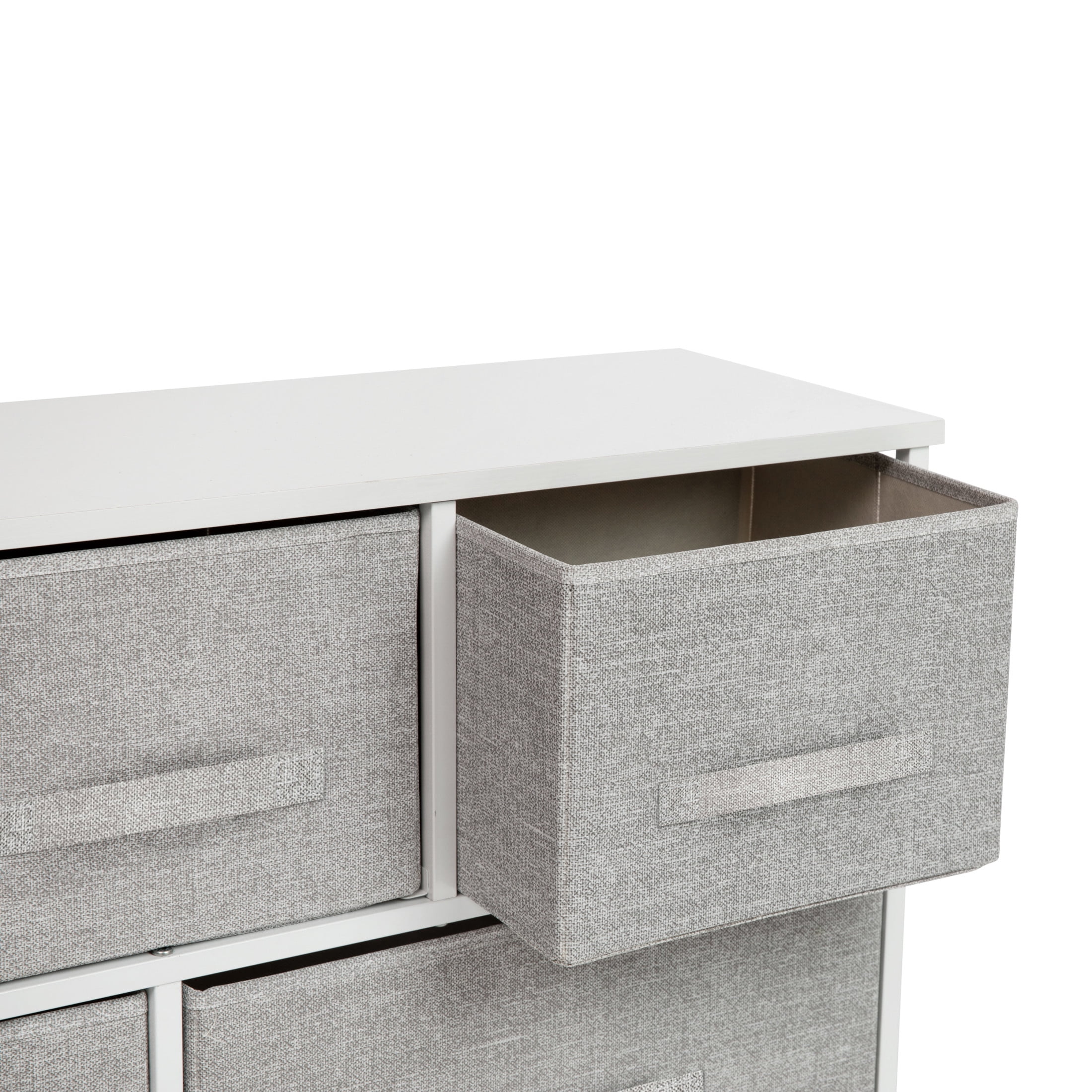 Flash Furniture Harris 5-Drawer Storage Chest of Drawers with Easy Pull Fabric Drawers, Light Gray - Image 7