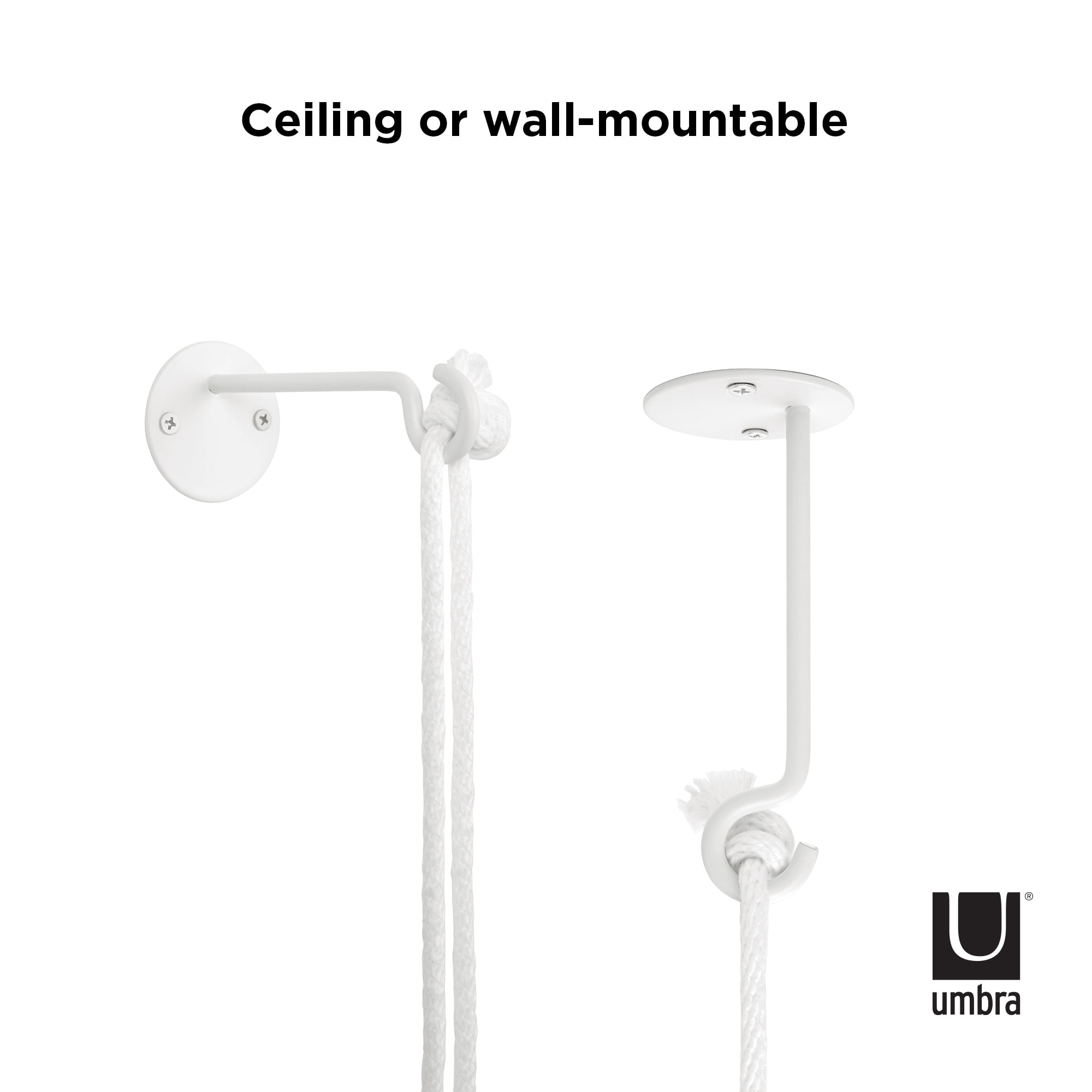 Umbra Bolo Ceramic Hanging Wall Planter White - Image 3