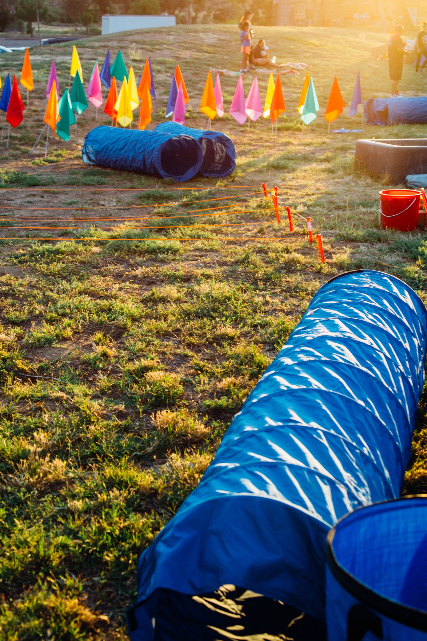 Pacific Play Tents Institutional 9Ft X 22In Crawl Tunnel - Blue/Blue 8 - Image 6