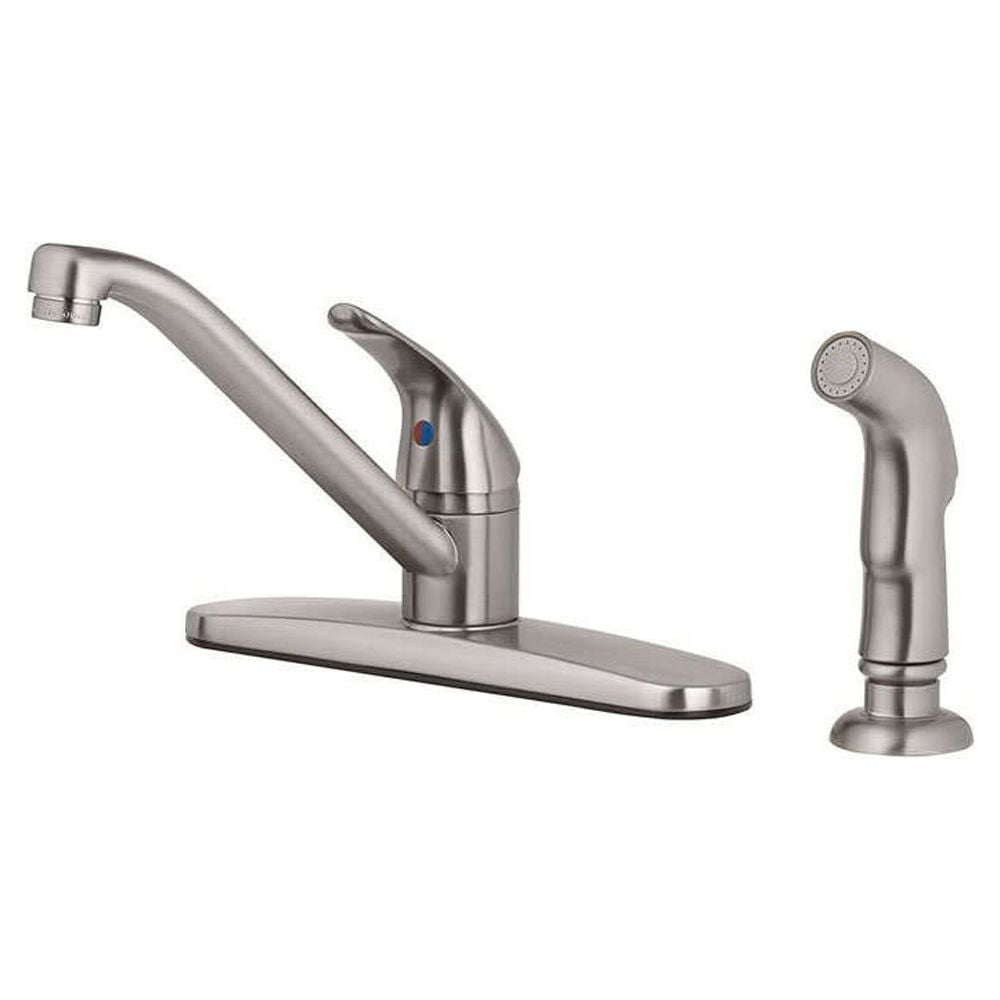 OakBrook Essentials One Handle Kitchen Faucet with Deck Mount Side Sprayer - Image 2