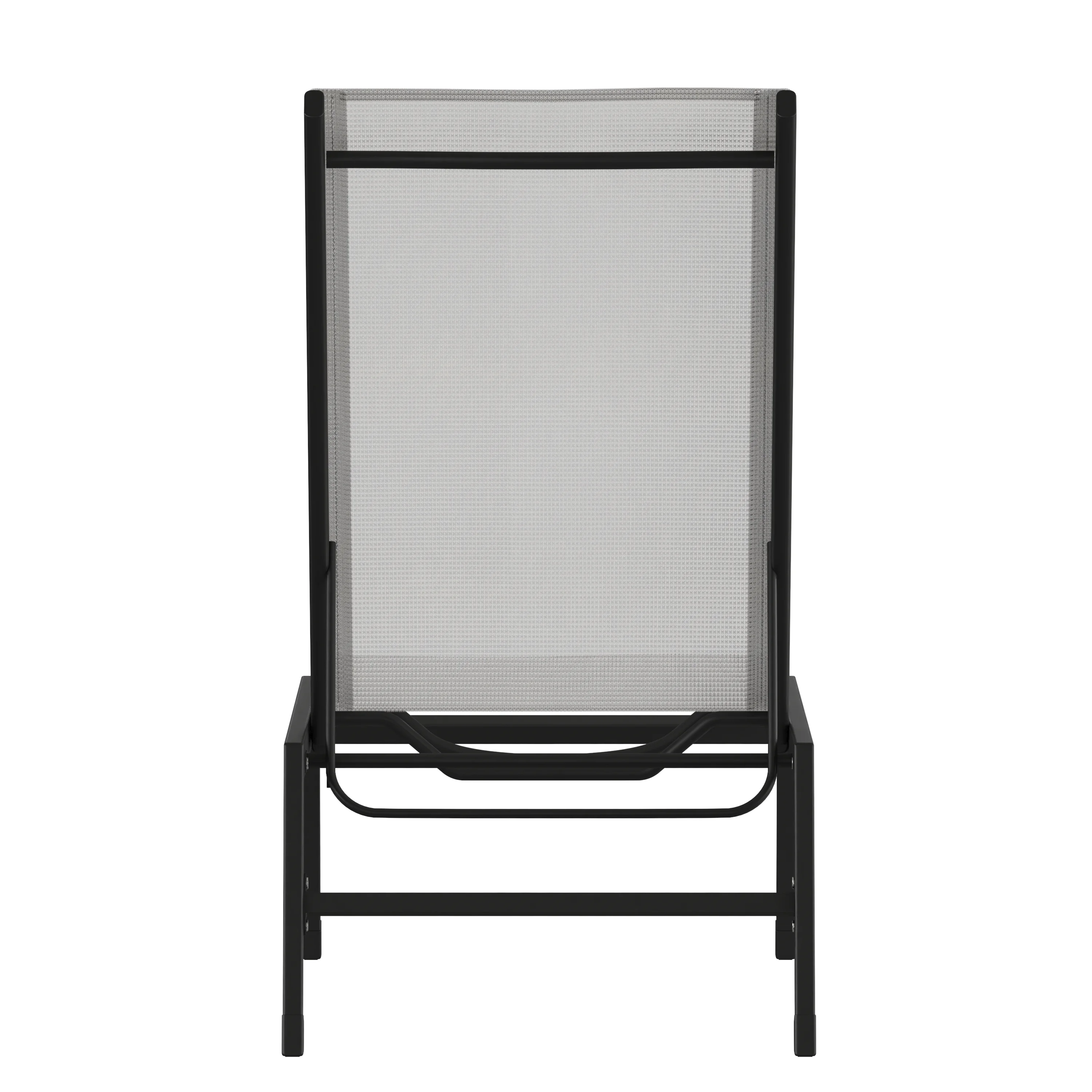 Flash Furniture Brazos Adjustable Chaise Lounge Chair, Outdoor Five-Position Recliner, All Weather, Black/Gray - Image 5