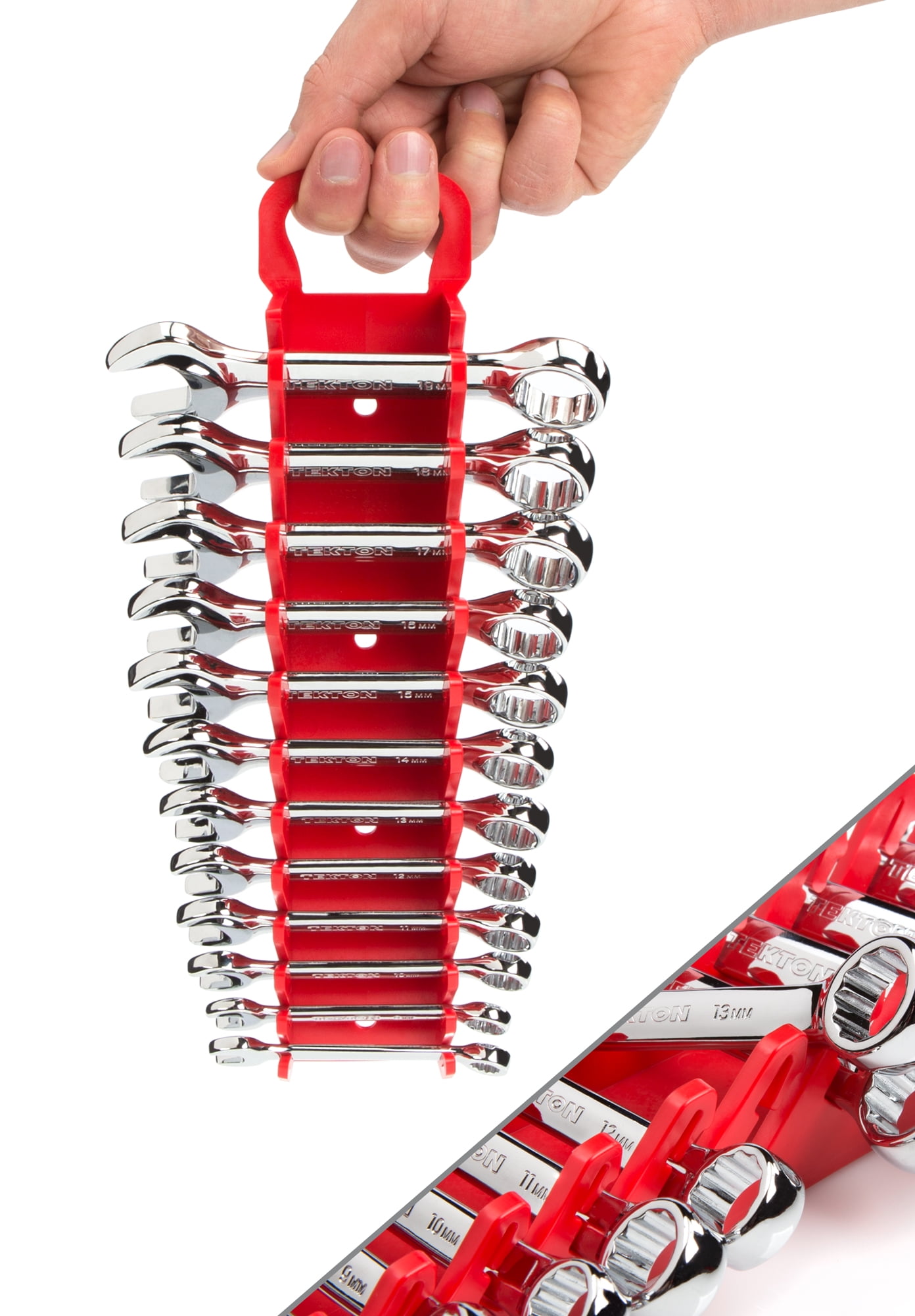 TEKTON Stubby Combination Wrench Set, 12-Piece (8-19 mm) - Keeper | WRN01170 - Image 5