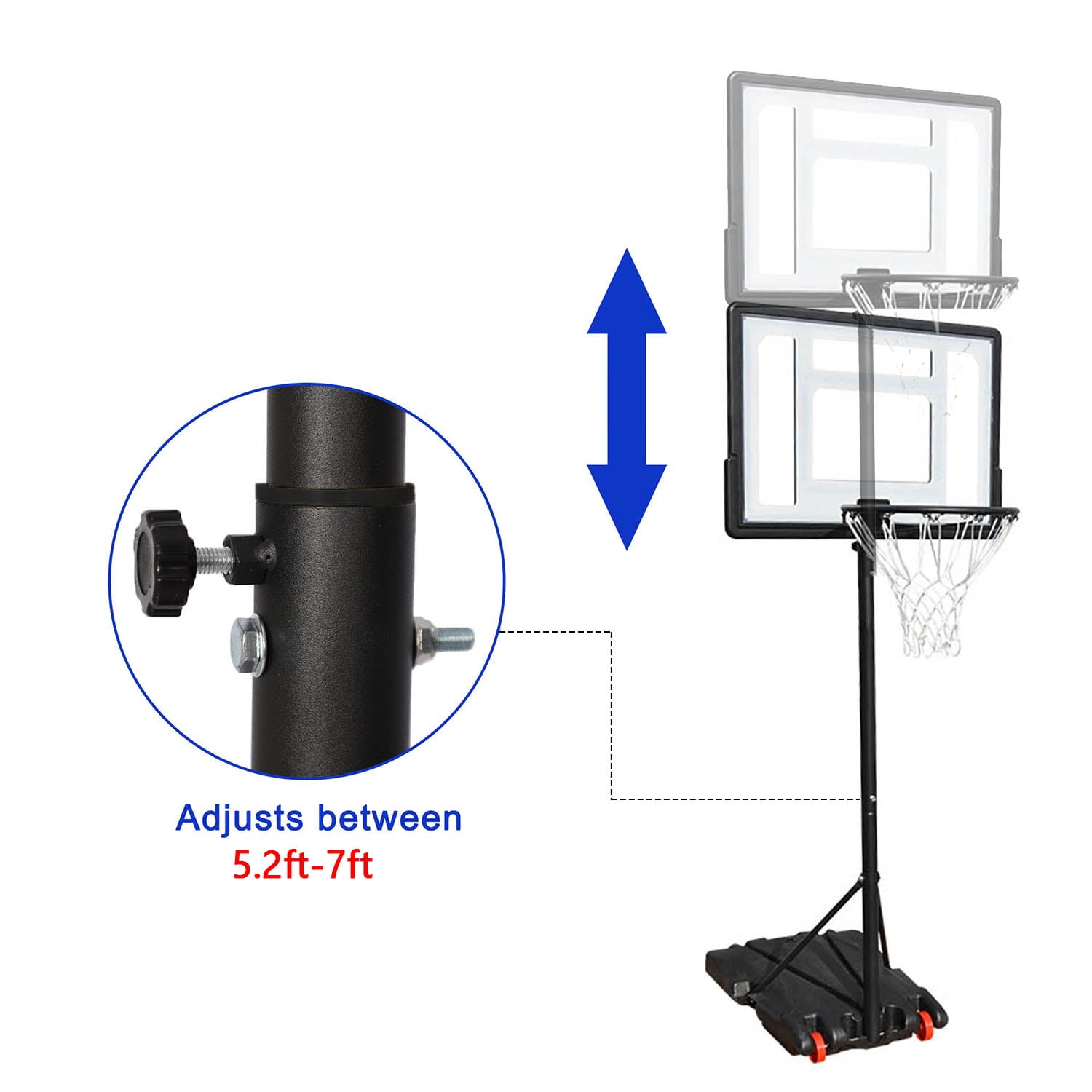 Vebreda 32in Adjustable Height Basketball Backboards - Image 6
