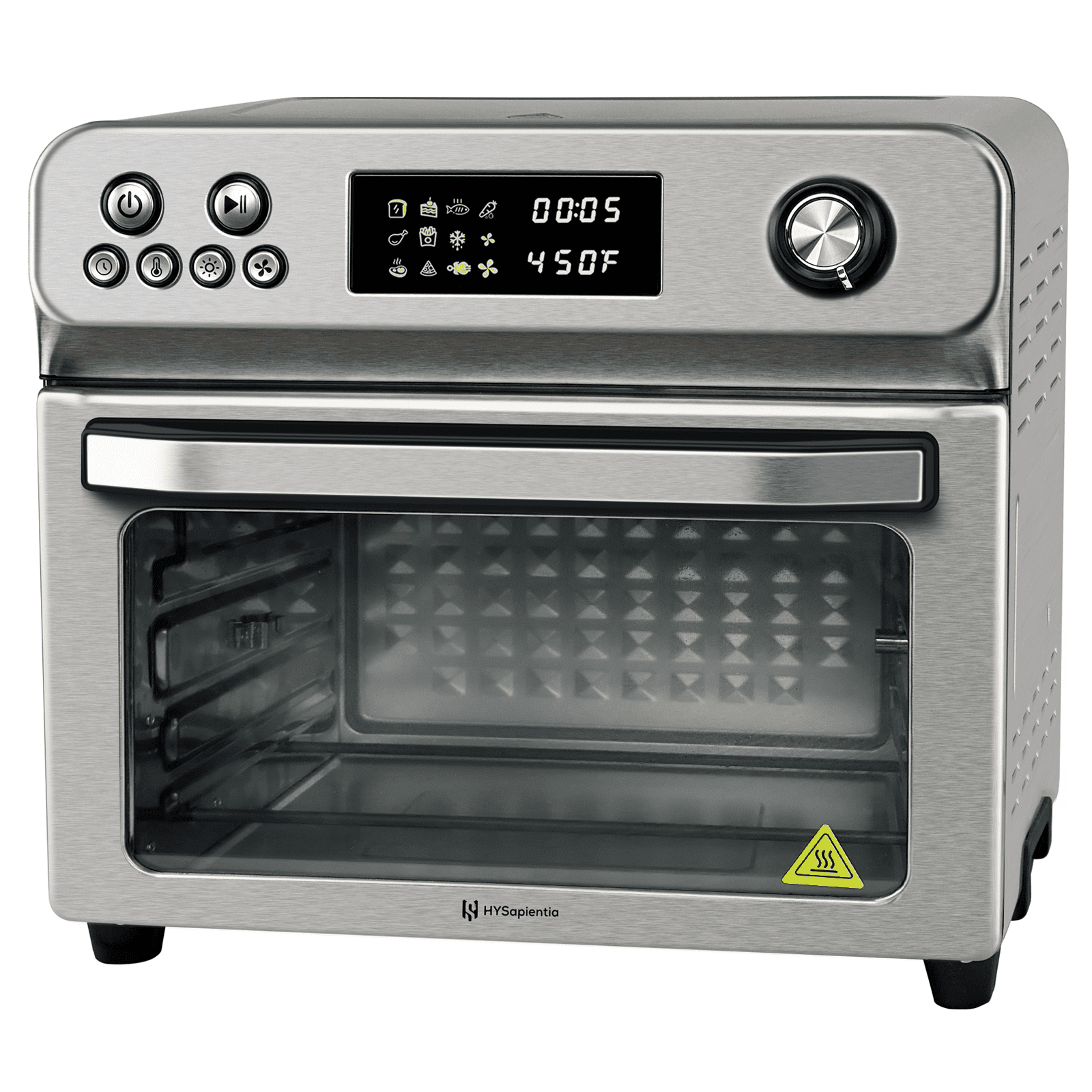 HYSapientia 26QT Air Fryer Oven With Rotisserie 1800W Toaster Oven Air Fryer Combo, 10 in 1 Convection Oven Countertop, Airfryer Toaster Oven, Mini Toaster Oven,Easy to clean - Image 6