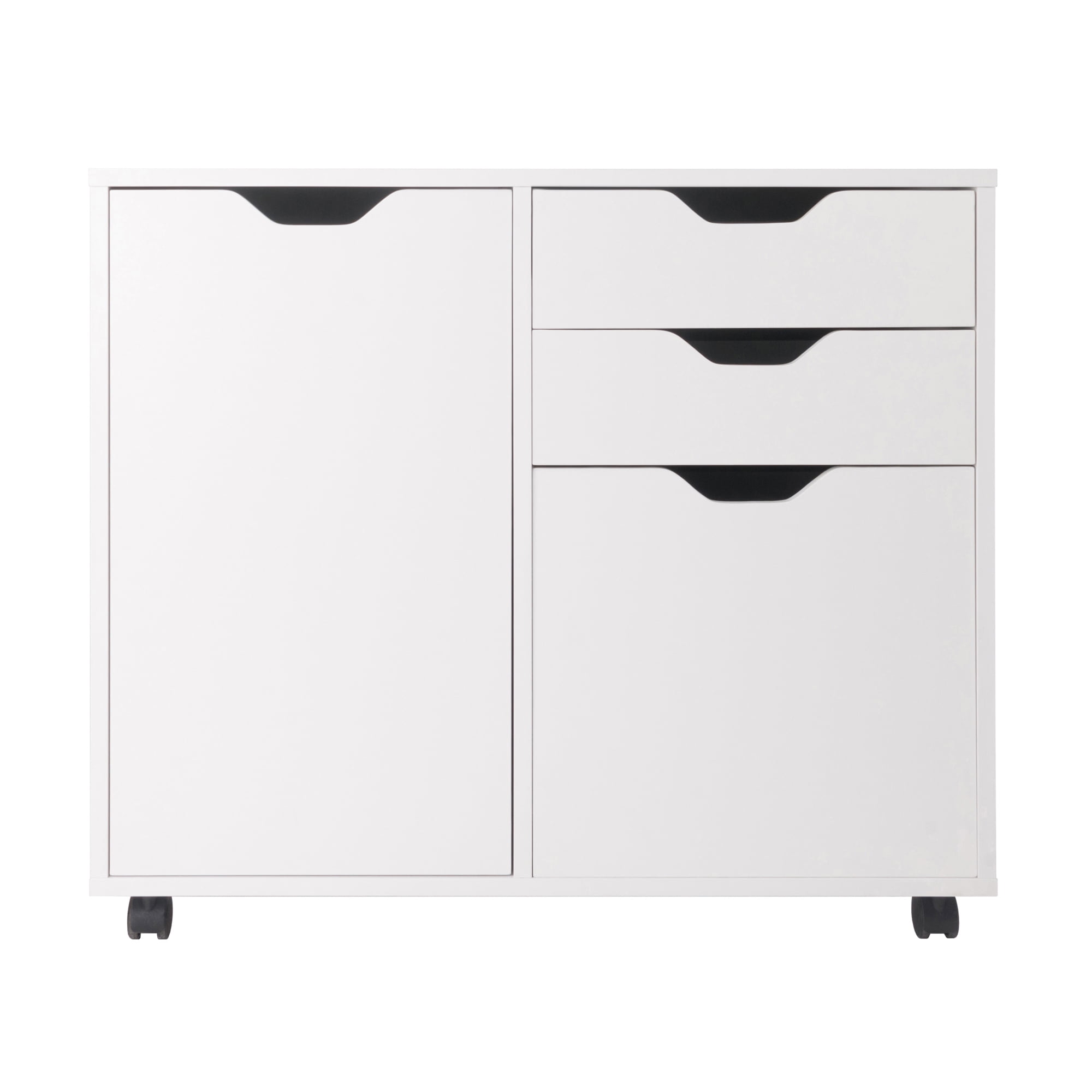 Winsome Halifax 2-Section Mobile Filing Cabinet 10431, White Finish - Image 5