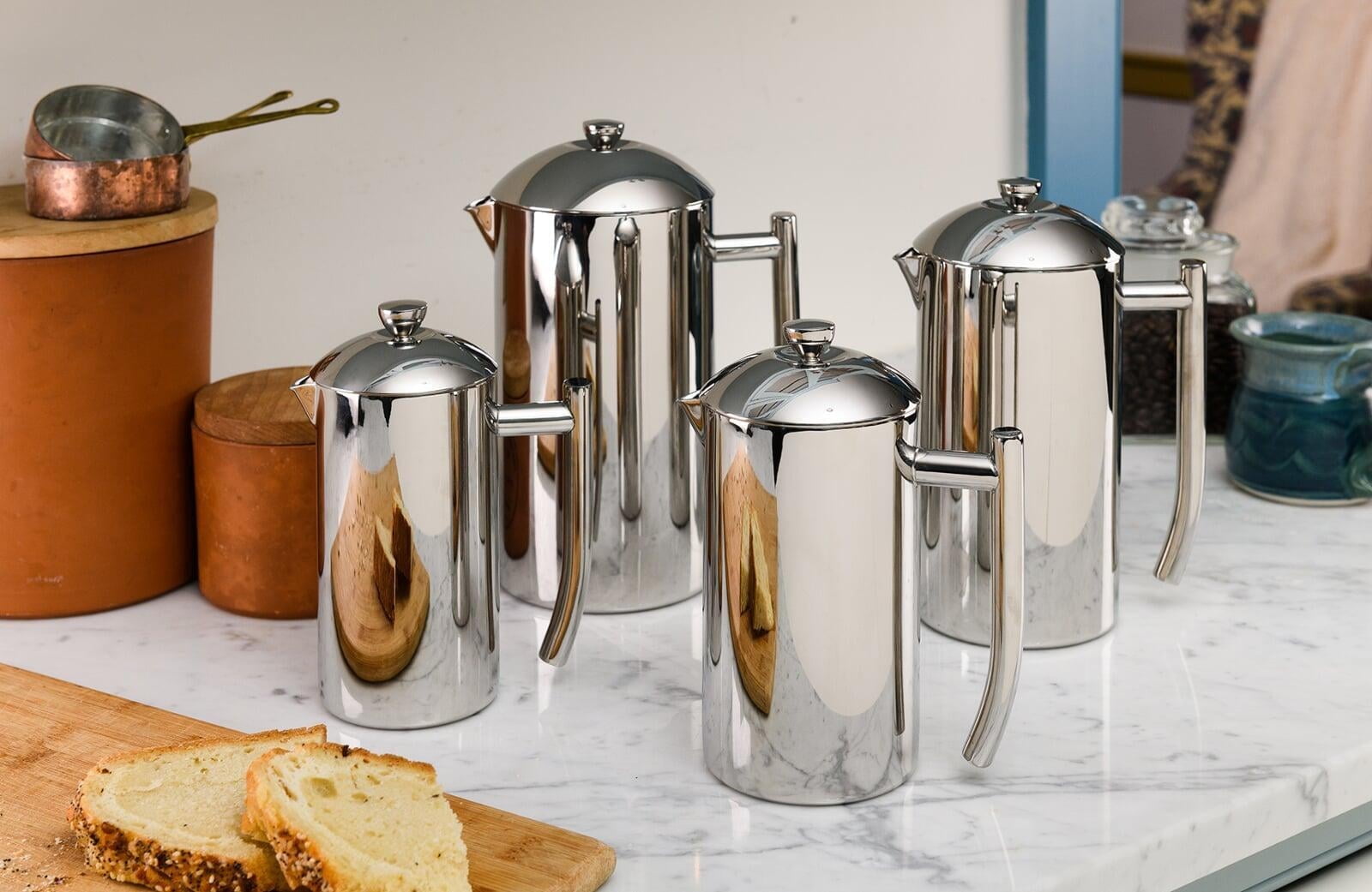 Frieling Double-Walled Stainless-Steel French Press Coffee Maker, Polished, 36 Ounces - Image 3