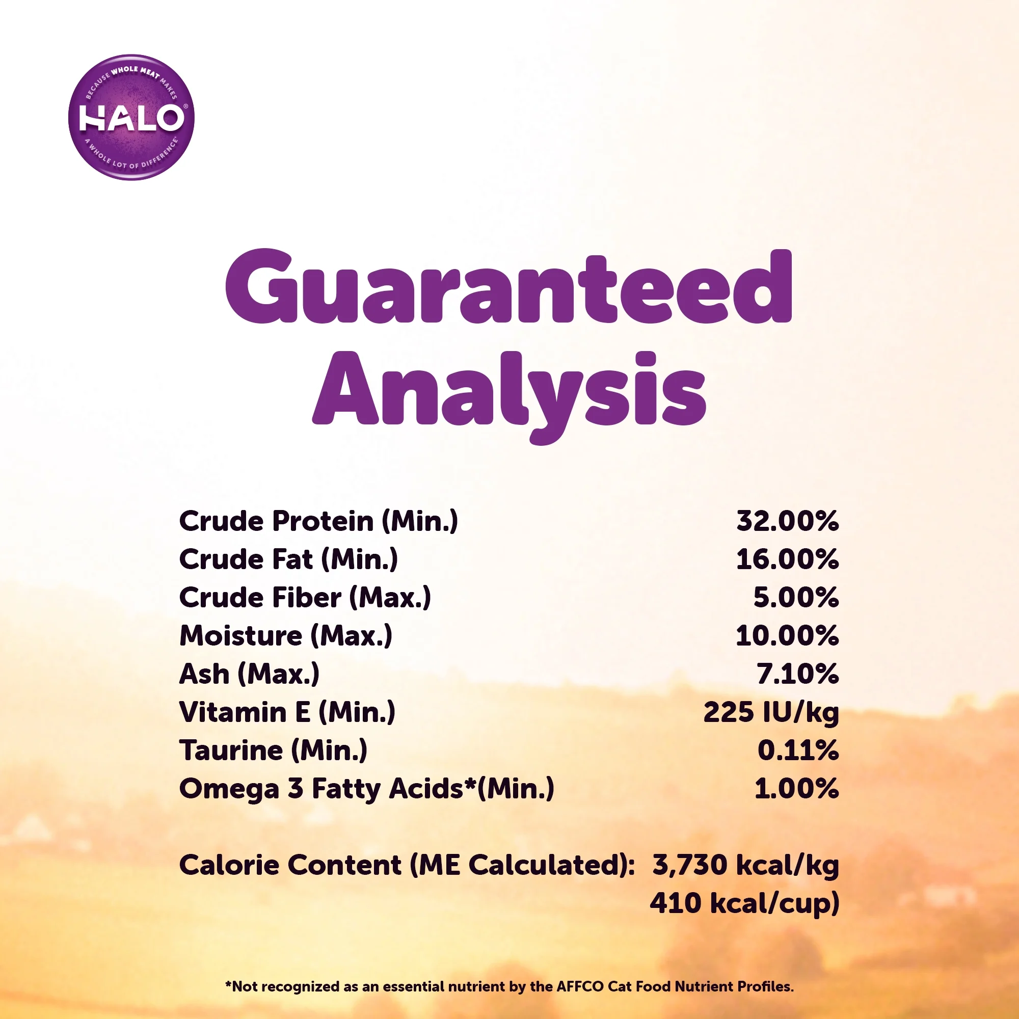 Halo Natural Dry Cat Food, Wild Salmon & Whitefish Recipe, 10-Pound Bag - Image 2