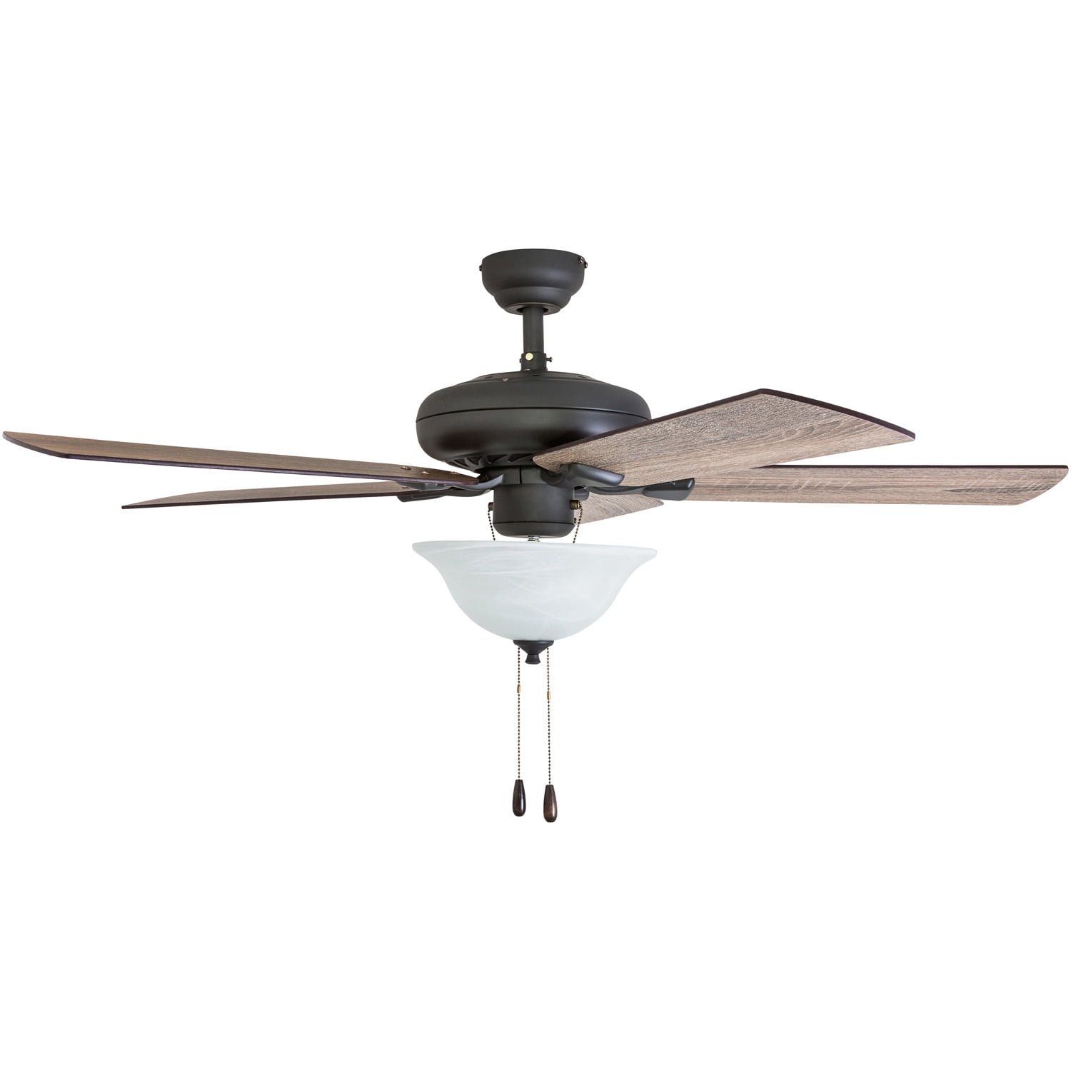 Prominence Home 50764-35 Boulder Ridge Farmhouse 52-Inch Aged Bronze Indoor Ceiling Fan, LED Bowl Light with Barnwood/Tumbleweed Blades and 3 speed remote - Image 3
