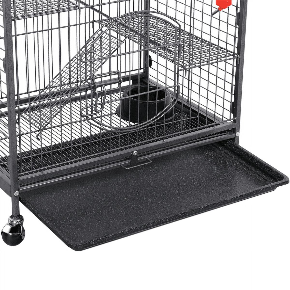 Renwick Metal Ferret and Small Animal Cage, Black, 37'' - Image 11