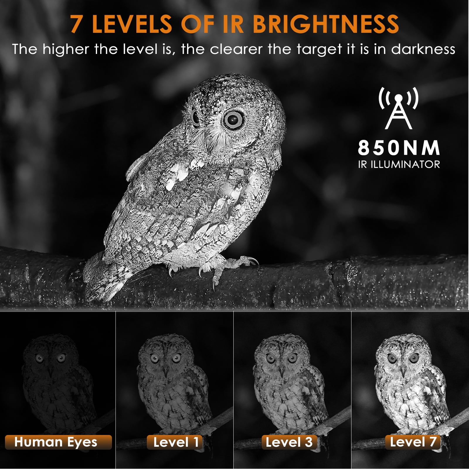 4K Night Vision Binoculars, Ruaiok HD Digital Infrared Night Vision Goggles, 984ft 7-Gea 8X Digital Zoom Night Vision for Complete Darkness - Image 4