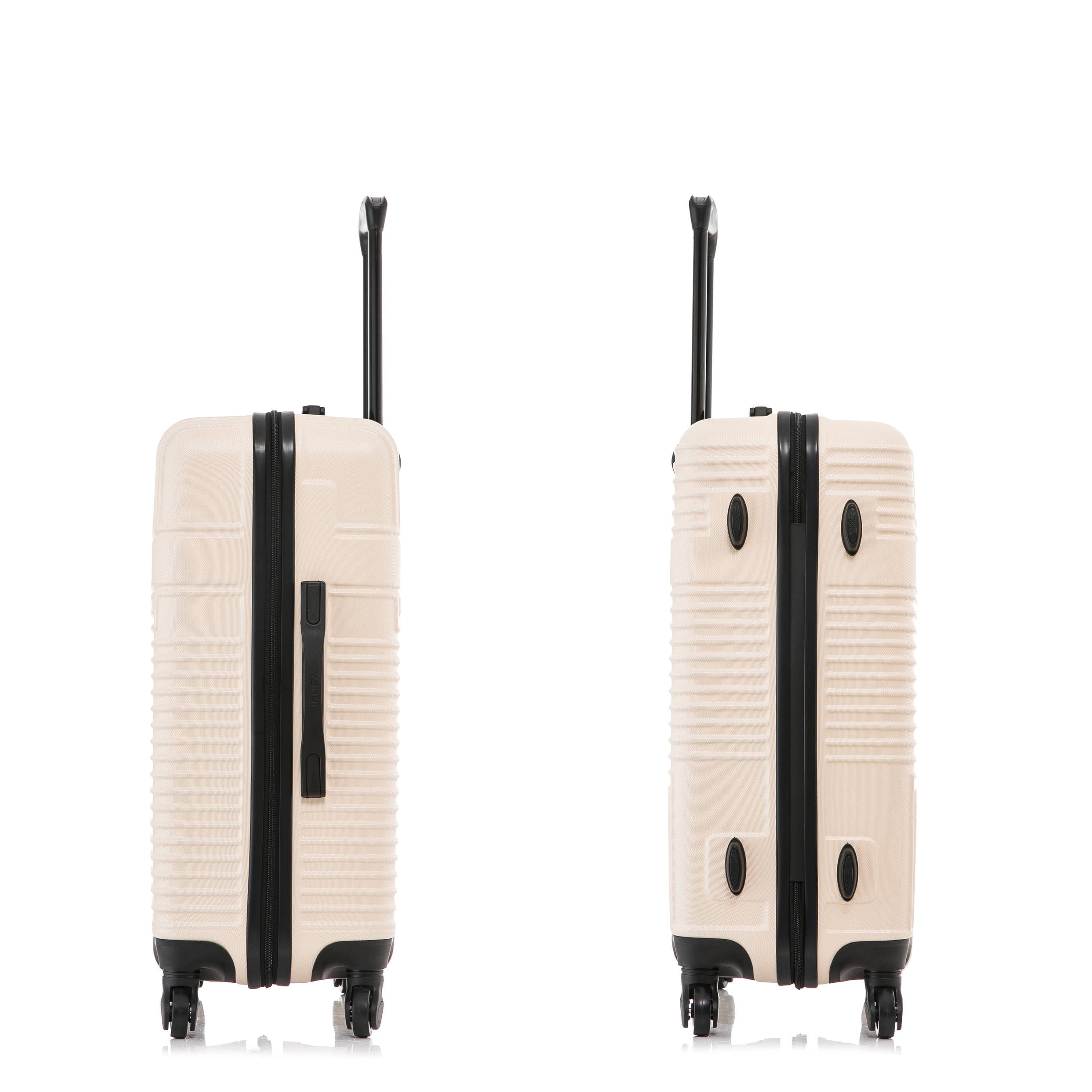 InUSA Resilience 24" Hardside Lightweight Luggage with Spinner Wheels, Handle, and Trolley, Sand - Image 8