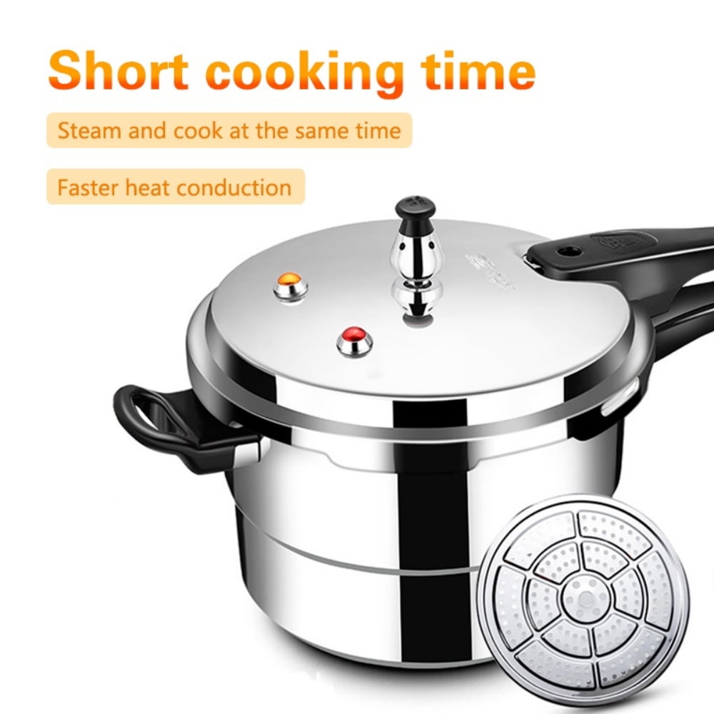 Tyethy Aluminum Pressure Cooker Nonstick 9L Pressure Canner with One-Hand Operating Safty Lid, Explosion-Proof Fast Cooking Pressure Cooker Cookware - Image 6