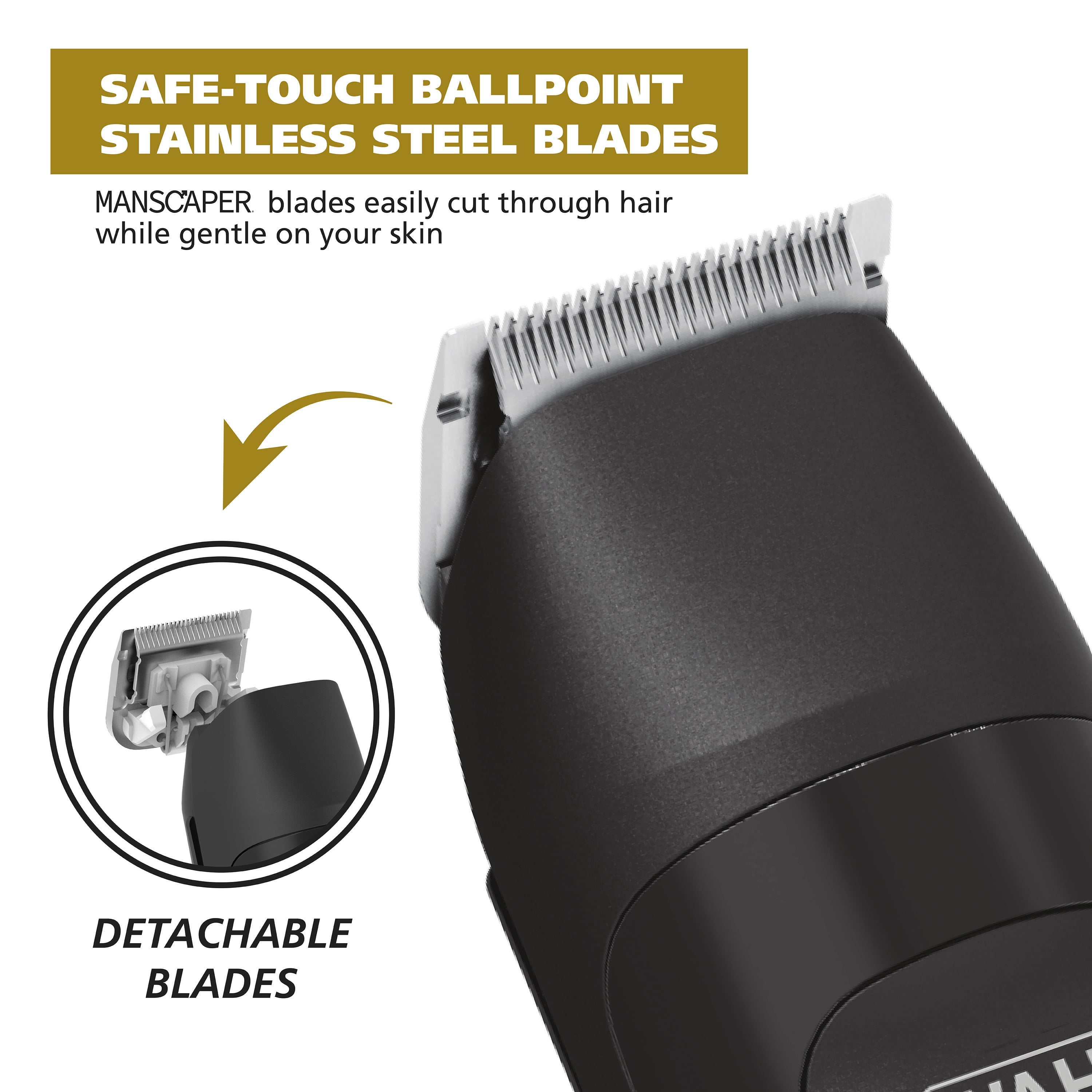 Wahl Manscaper Rechargeable Body Groomer for Men, Waterproof, Lithium Ion Battery, 1pc, Black - 5618-100 - Image 7