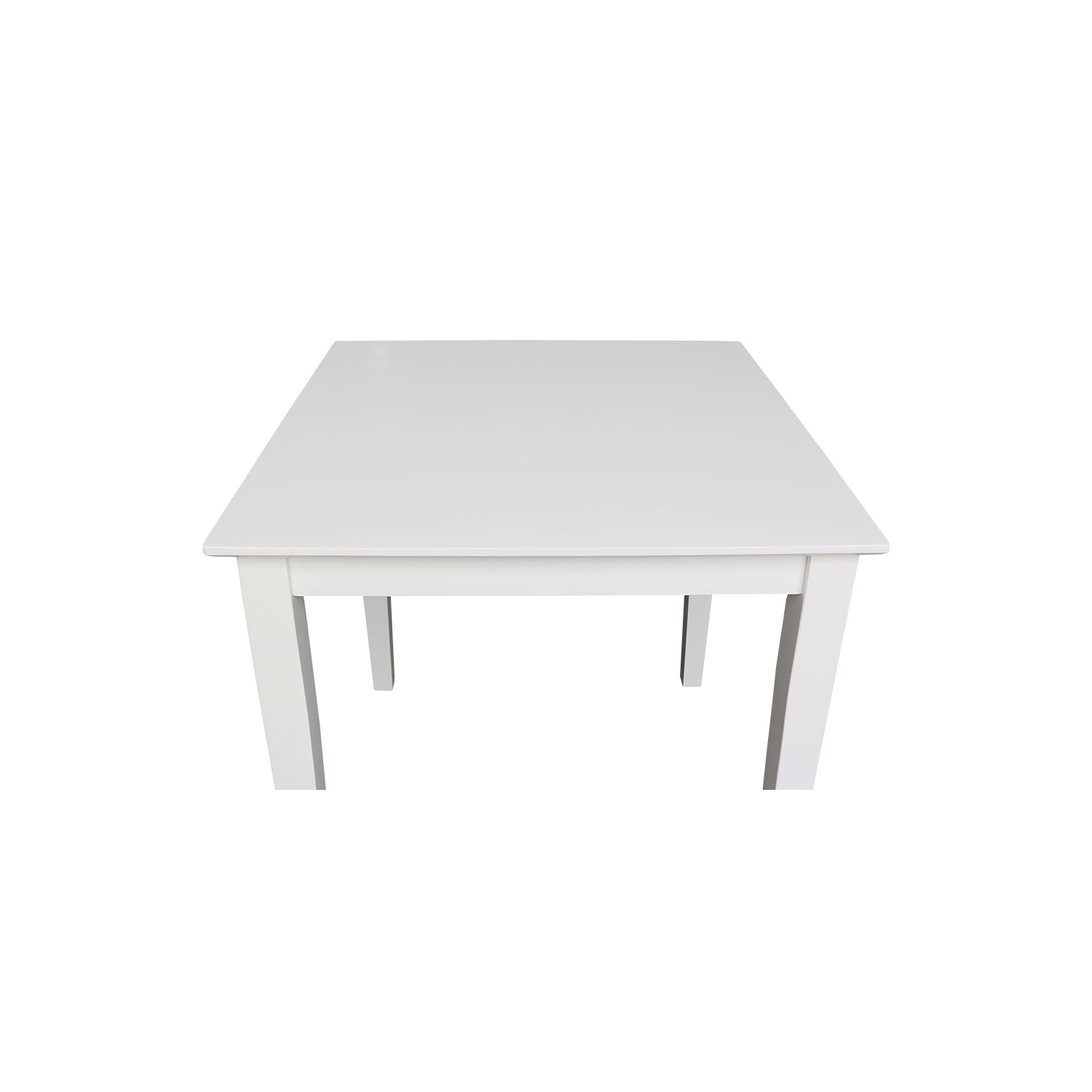 Solid Wood 30 inch Square Dining Table in White - Image 2