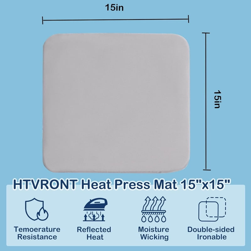 HTVRONT Automatic & Mini Heat Press, Smart Machine With 12 Pcs Mixed Color Vinyl Bundle - Image 7