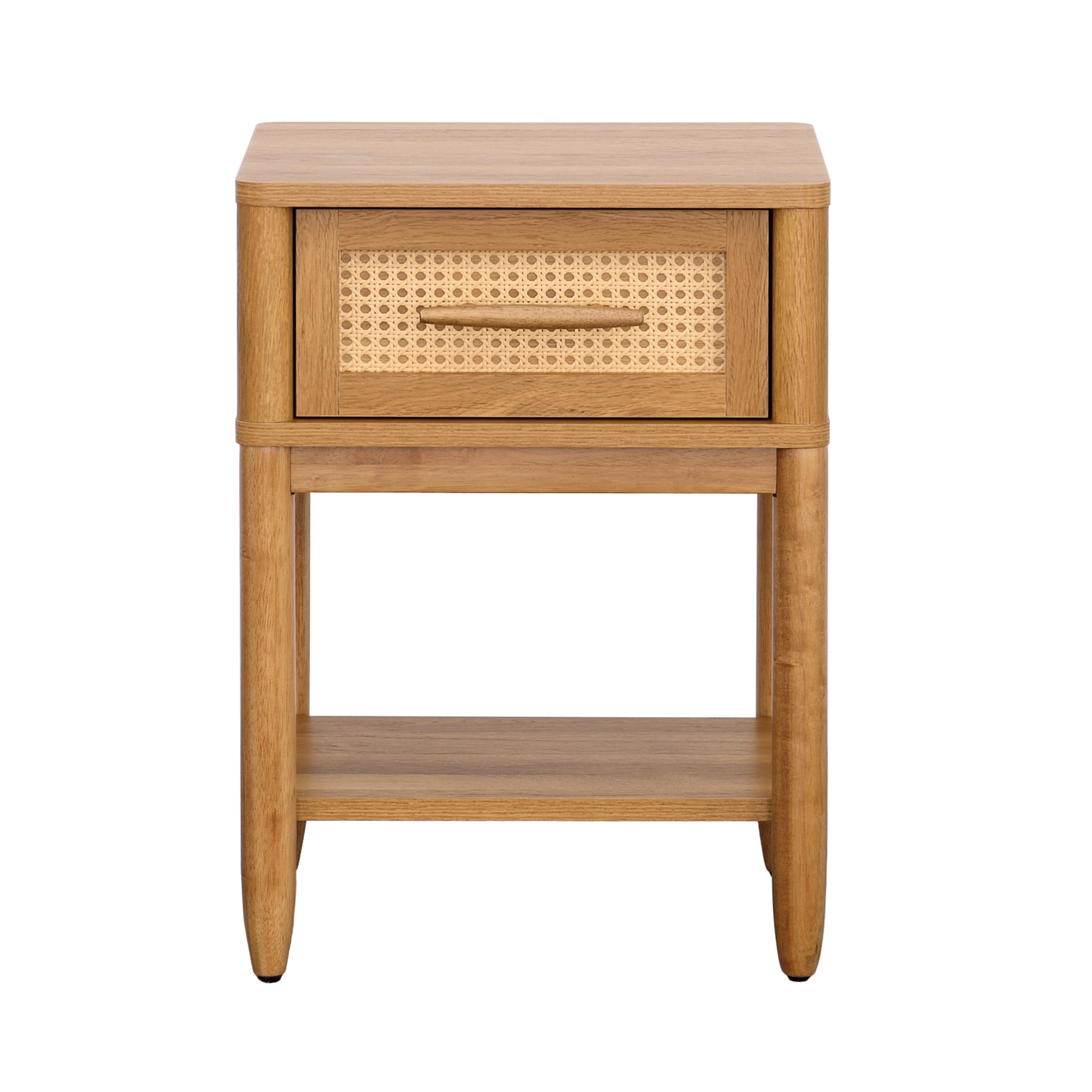 Better Homes & Gardens Springwood Caning Nightstand, Light Honey Finish - Image 7