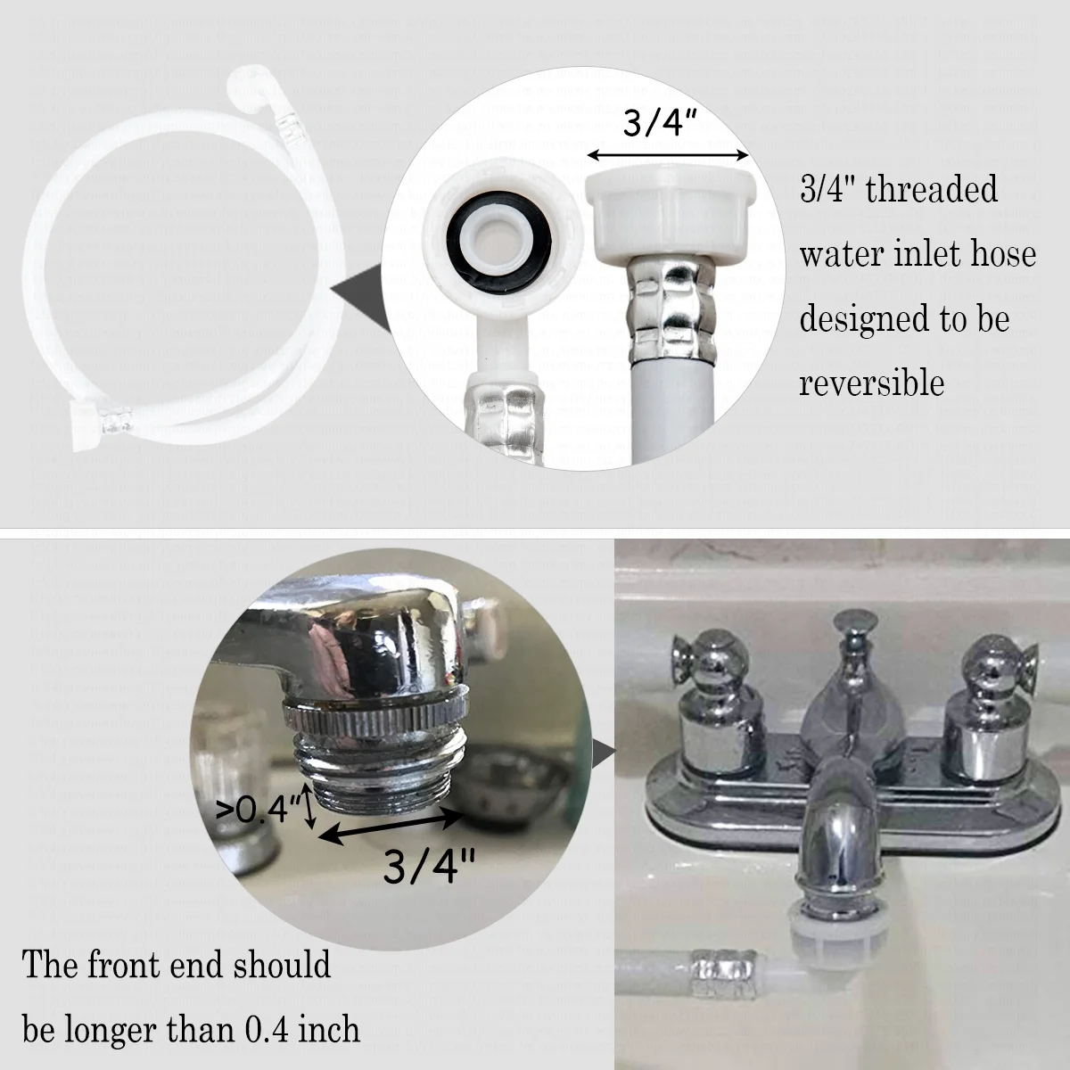 Portable Compact Washing Machine 1.28 Cu.ft Spin Washer Drain Pump 8 Water Level - Image 4