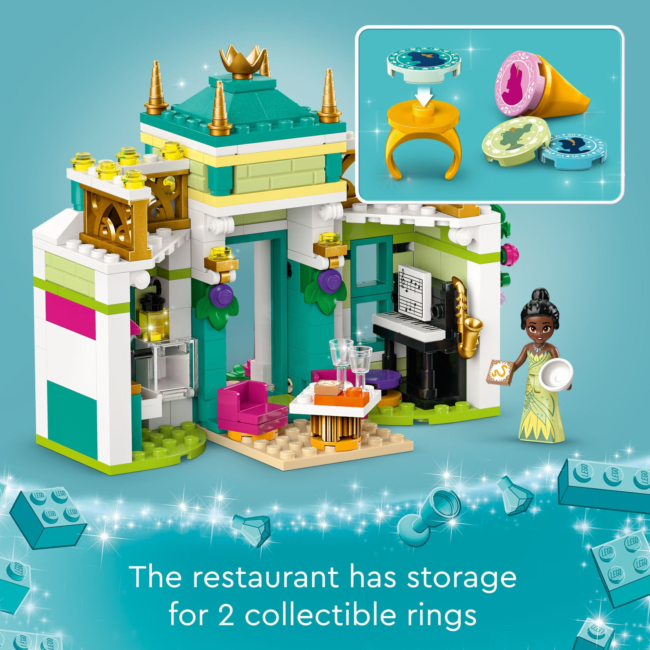 LEGO Disney Princess: Disney Princess Market Adventure, Building Playset Toy for Kids, Treasure Map and 4 Mini-Doll Figures, Fairy Tale Toy Gift for Girls and Boys Ages 6 Plus, 43246 - Image 6