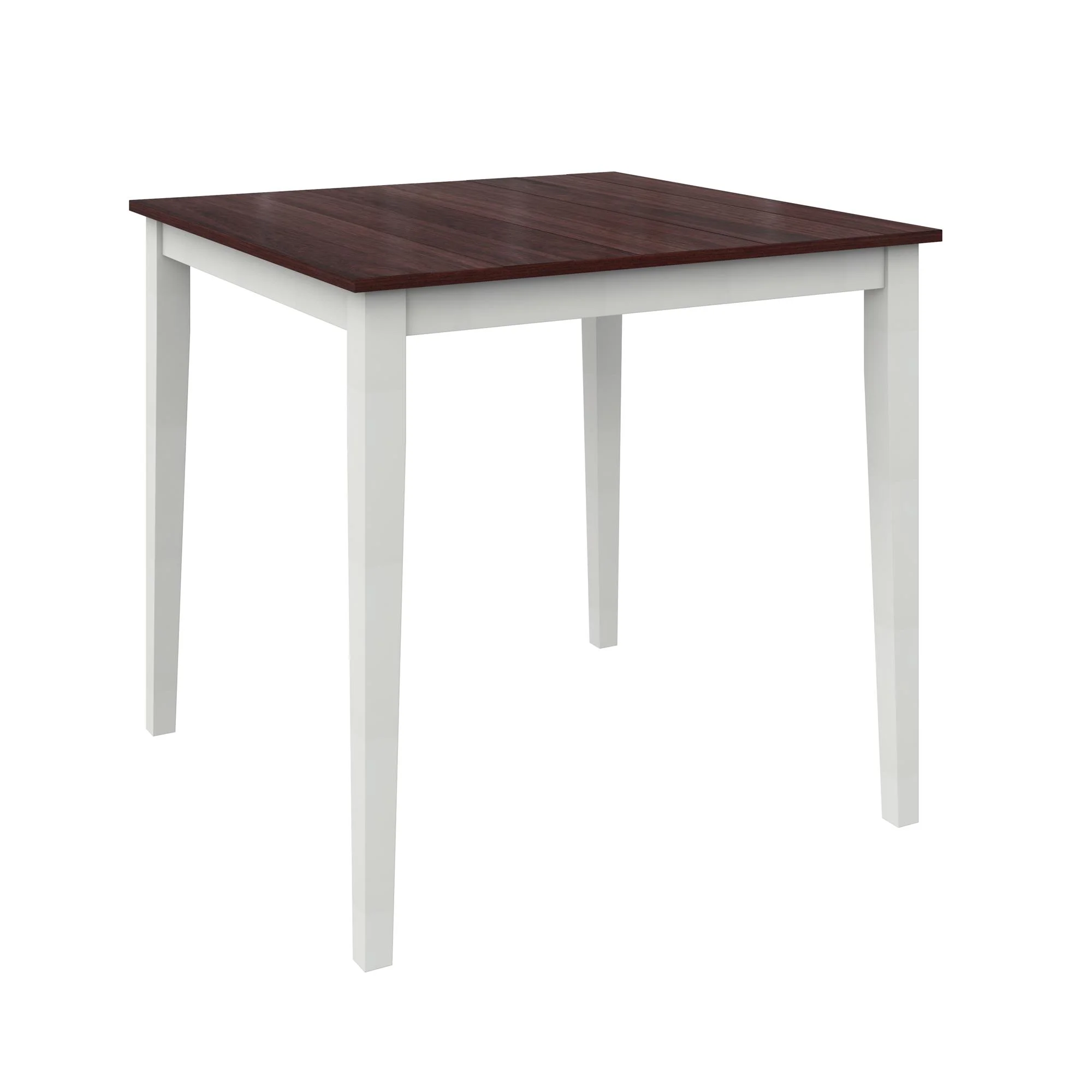 DHP Shiloh 3-Piece Counter Height Dining Set, Rustic Mahogany/White - Image 9